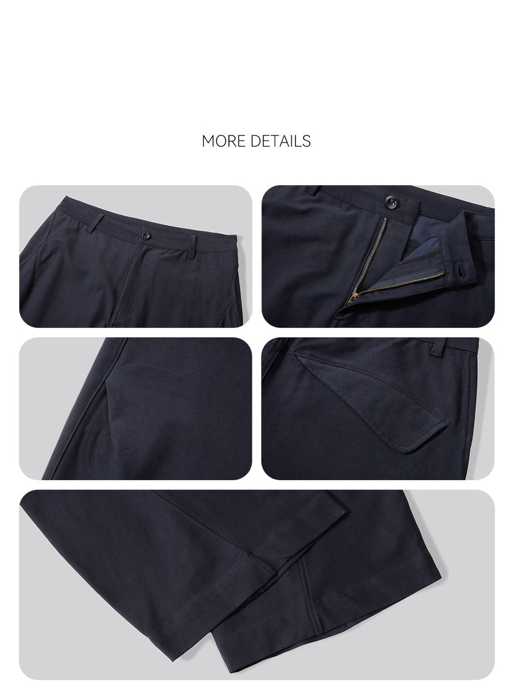 LOM030 Stesso modello Pantaloni ampi a curva 3D resistenti alle rughe e rinfrescanti al tatto LOM060