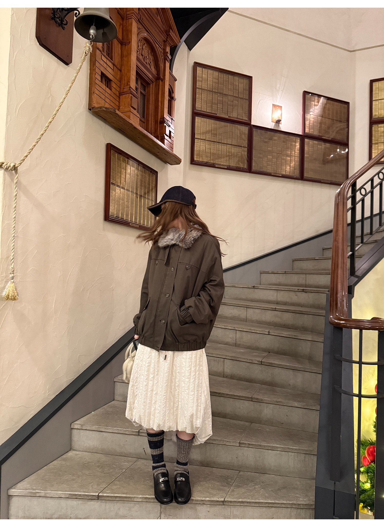 LelyMooch 2種類の襟を自由に切り替え・中綿ジャケット  LEM282