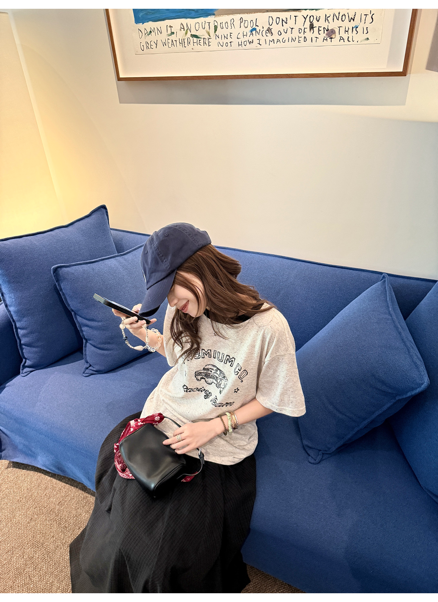 LelyMooch カラーポイントTシャツ  LEM207