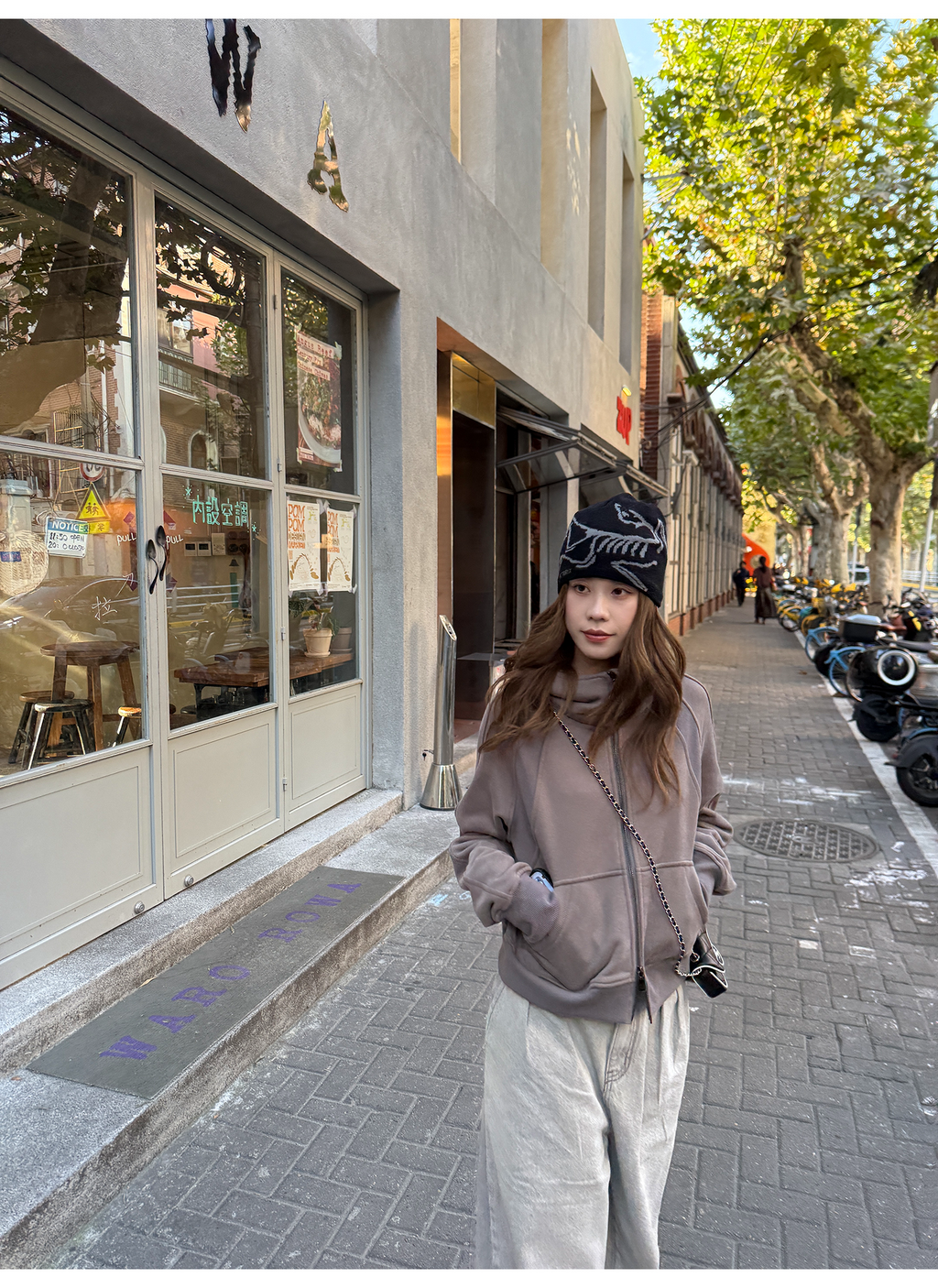 LelyMooch 裏起毛ジップアップフーディー　LEM275