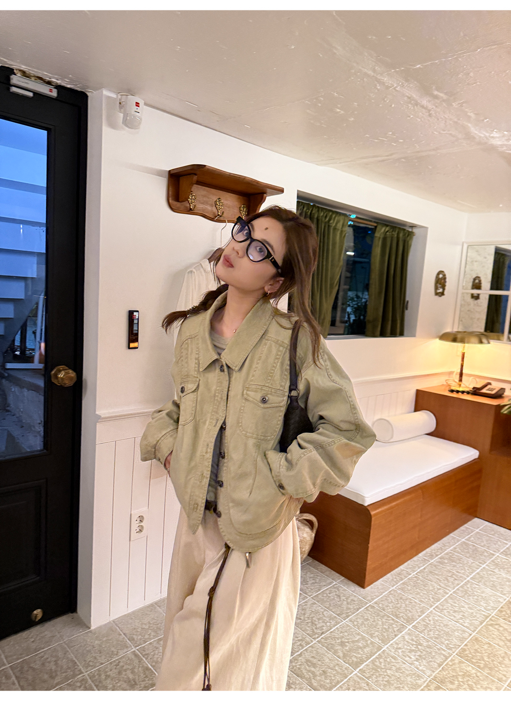 LelyMooch 裏フリースショートジャケット  LEM256