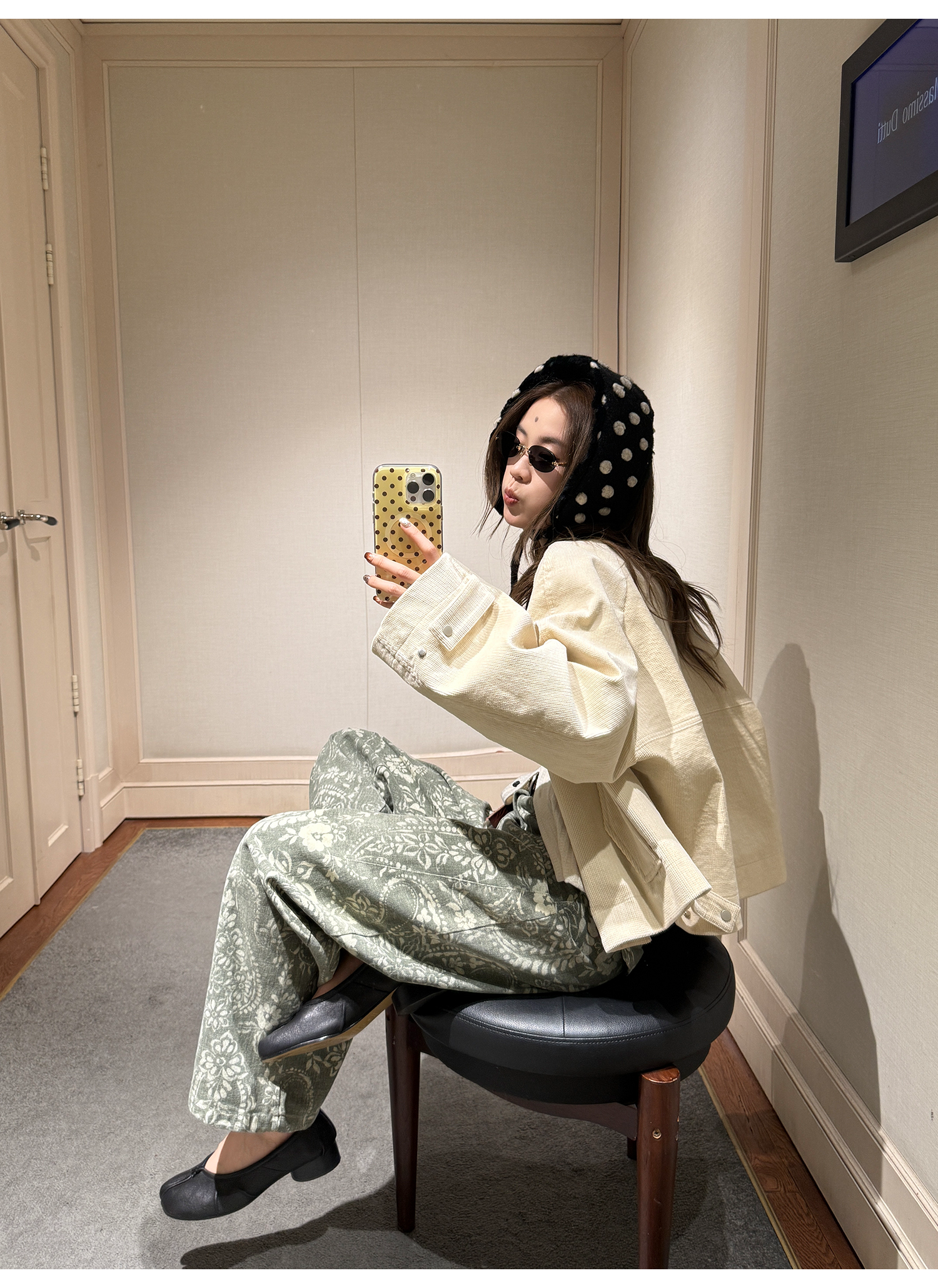 LelyMooch 厚手コーデュロイライダースジャケット LEM245