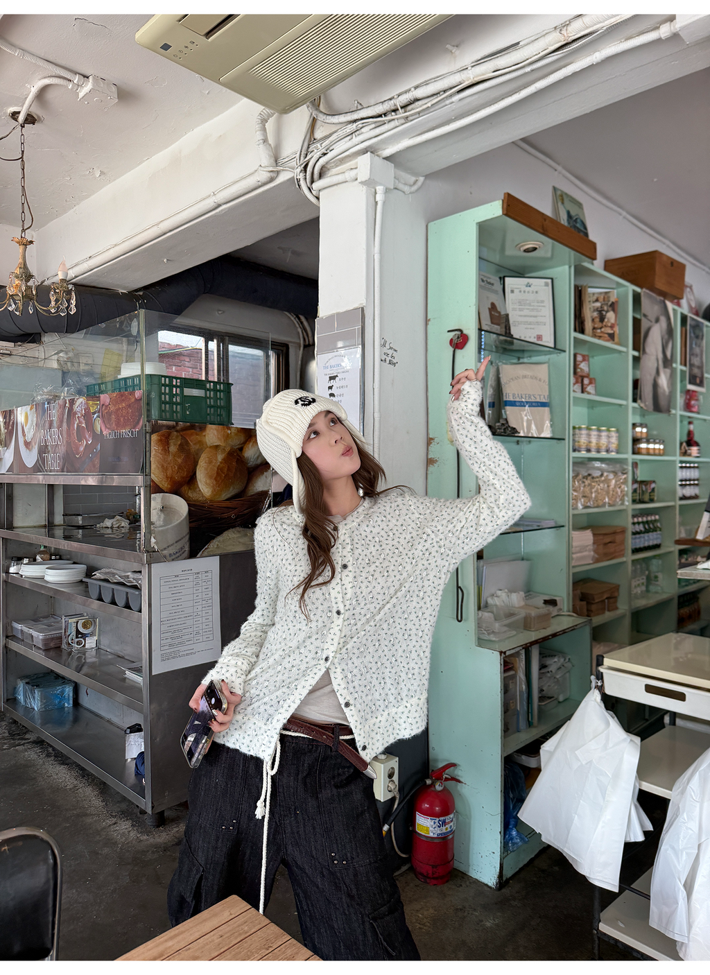 LelyMooch 花柄ふわもちニット　LEM254