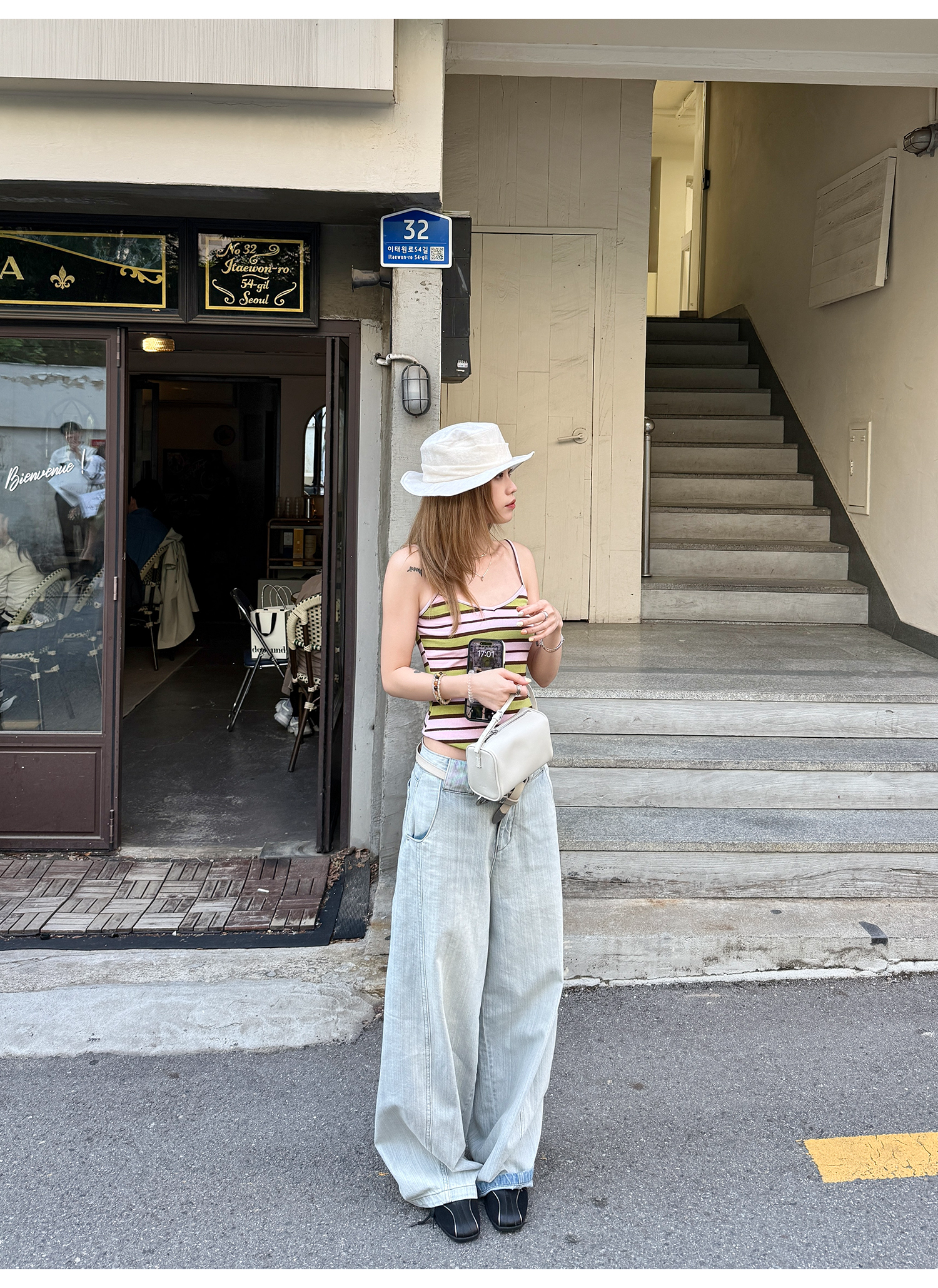 LelyMooch グァバ・ストライプキャミ  LEM164