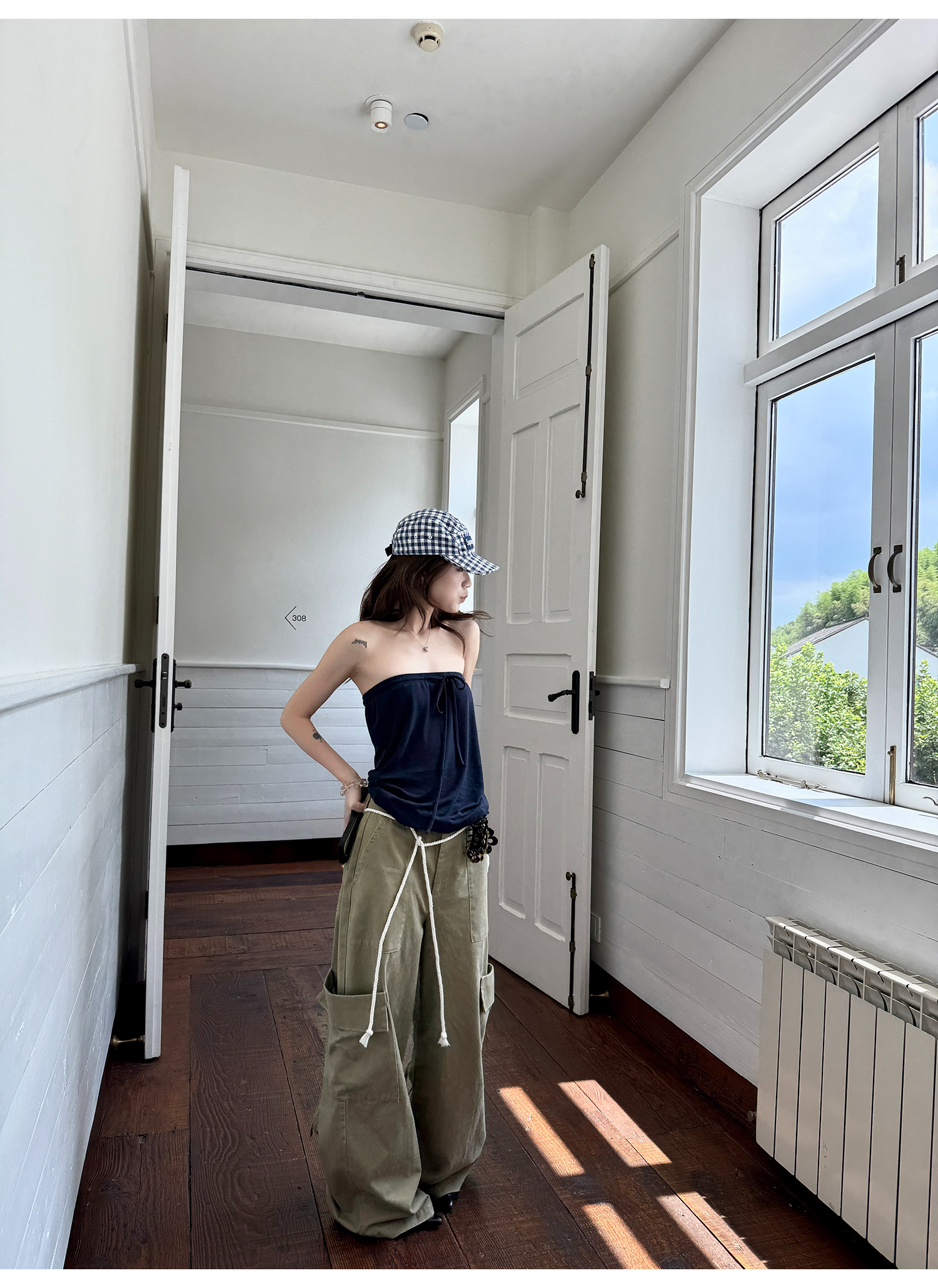 LelyMooch ブルートーンチューブトップ  LEM212