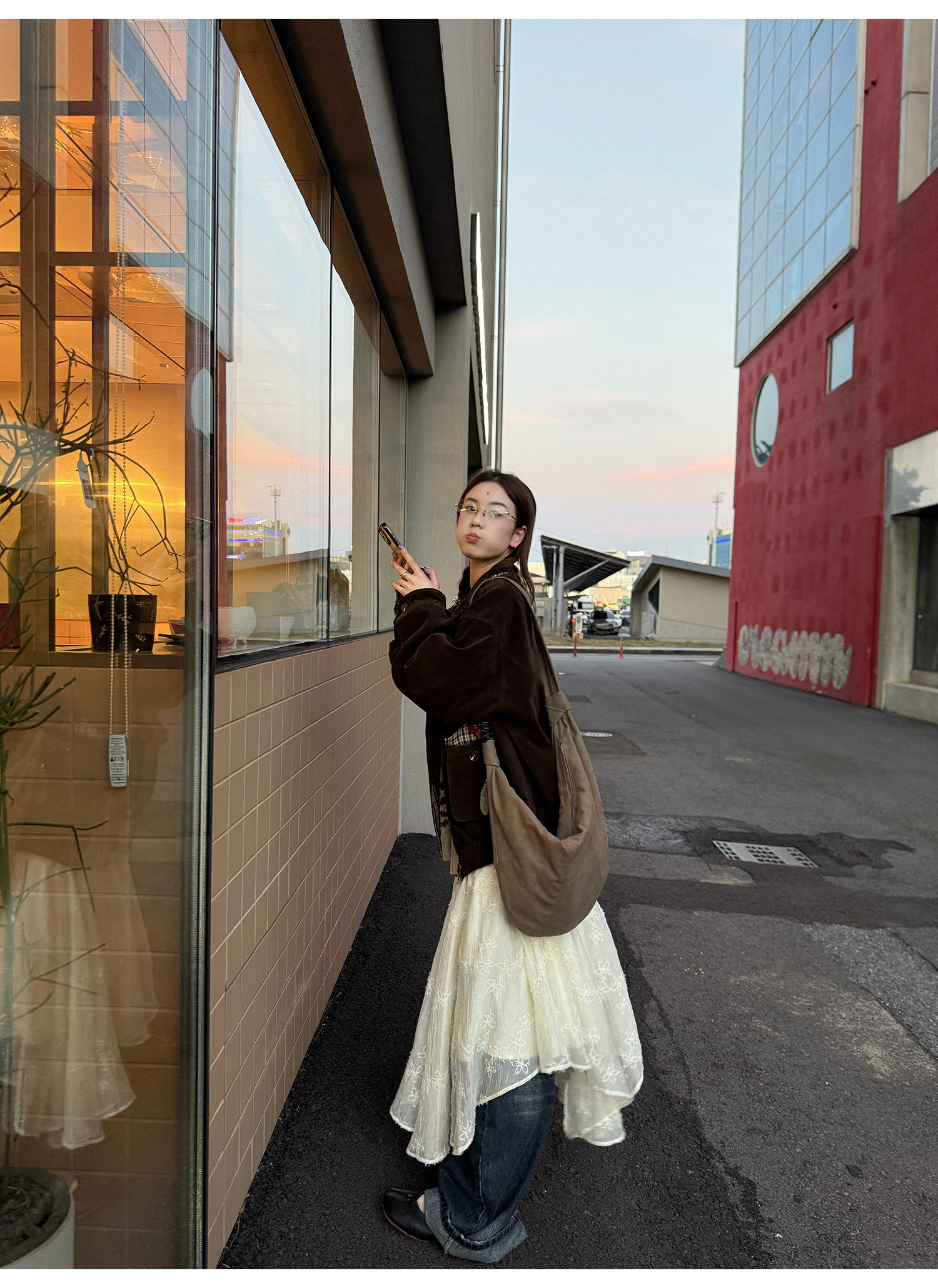 LelyMooch リバーシブルスエードジャケット  LEM250