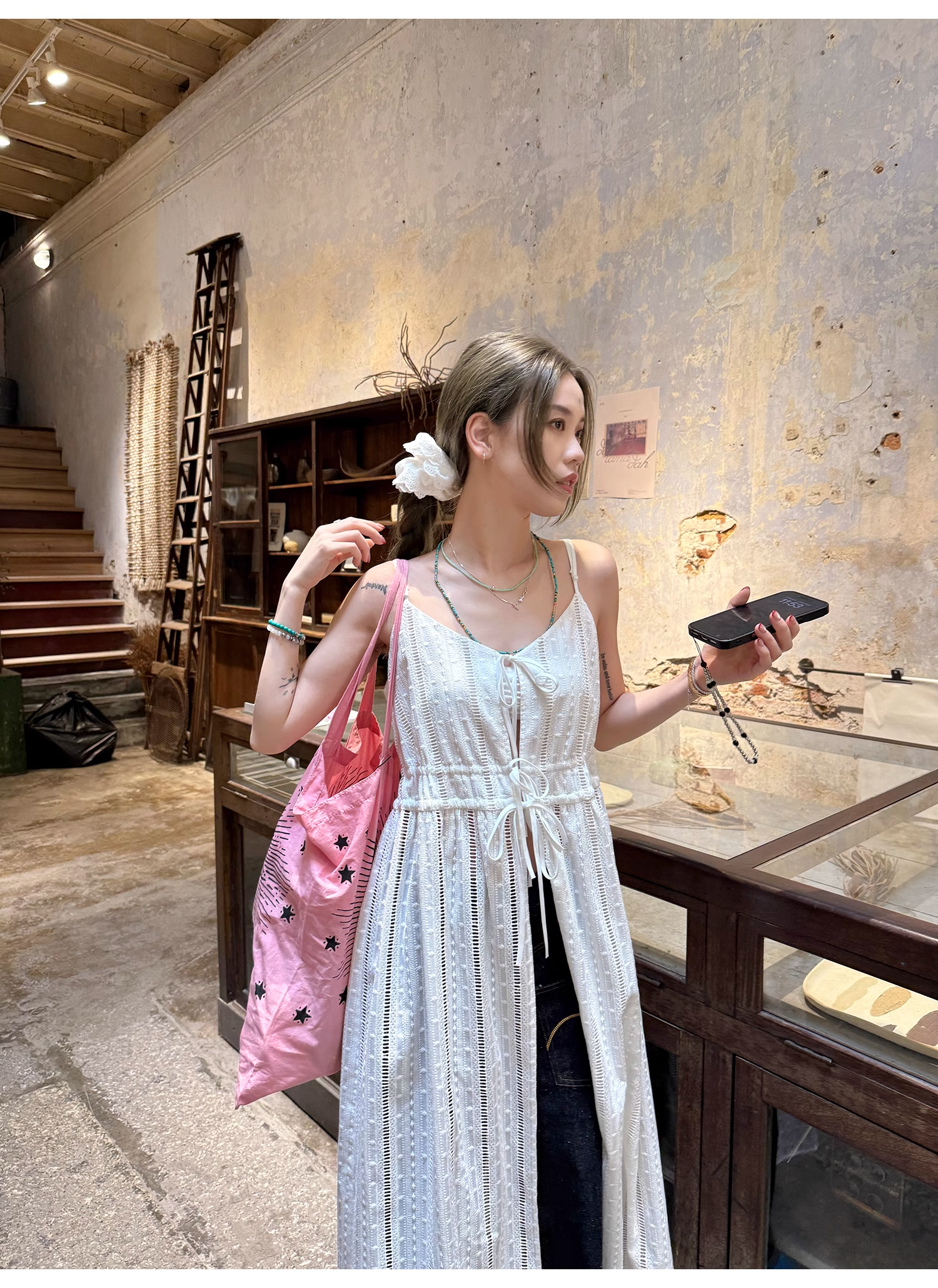 LelyMooch  リゾート ホルターネック ワンピース  LEM103