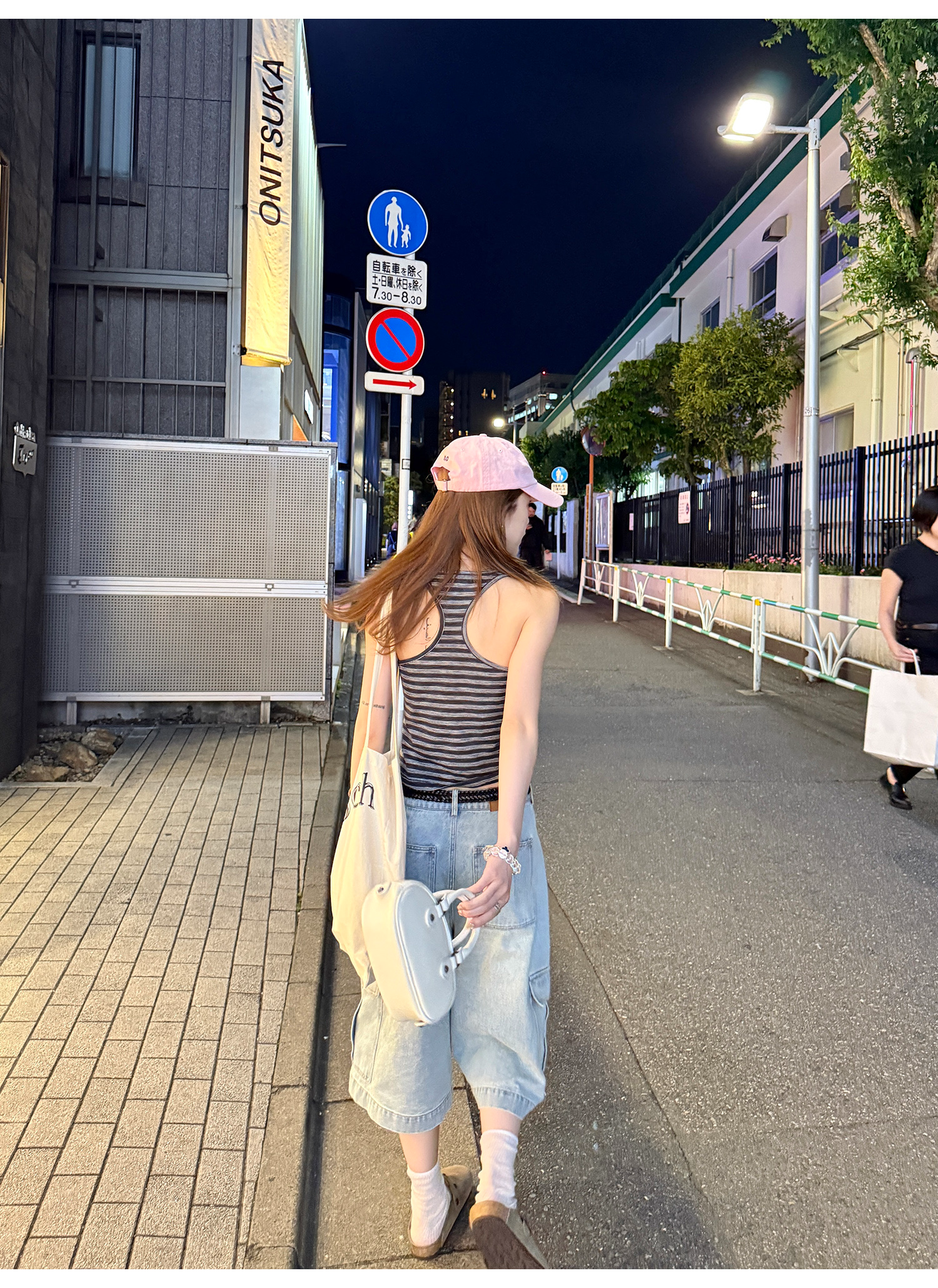 LelyMooch 体型カバー◎ カーゴデニムパンツ  LEM182