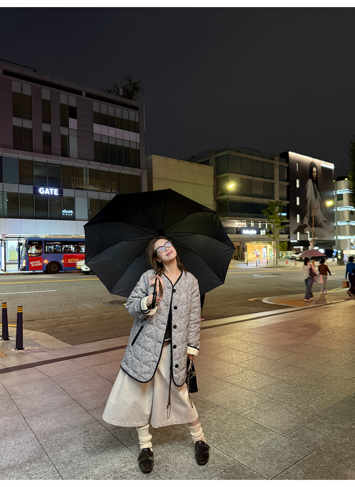 LelyMooch 起毛コットン ベージュクロップドパンツ  LEM255