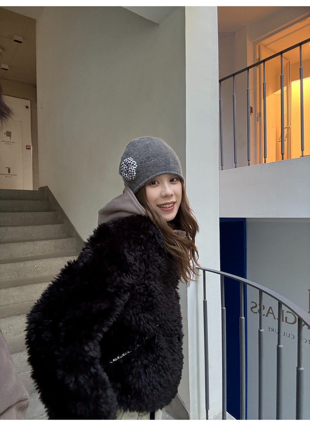 LelyMooch もこもこボアフードコート  LEM269