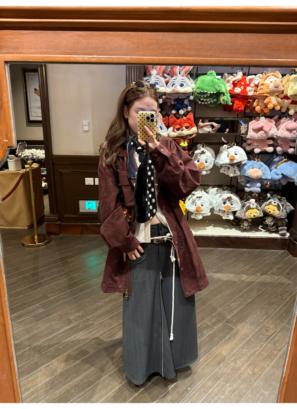 LelyMooch ゆるっとフリースワークジャケット  LEM242