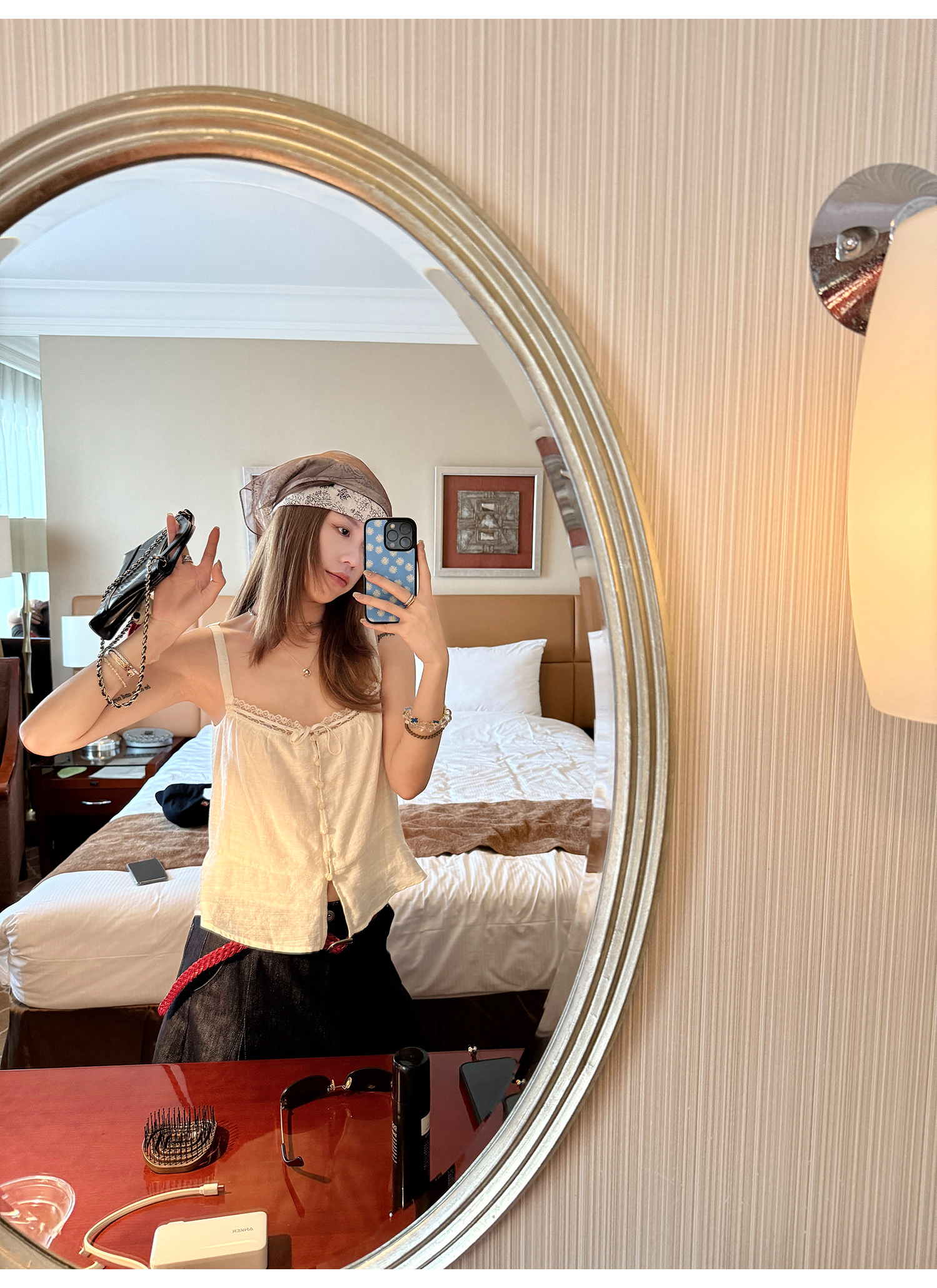 LelyMooch フレンチレースキャミ  LEM200