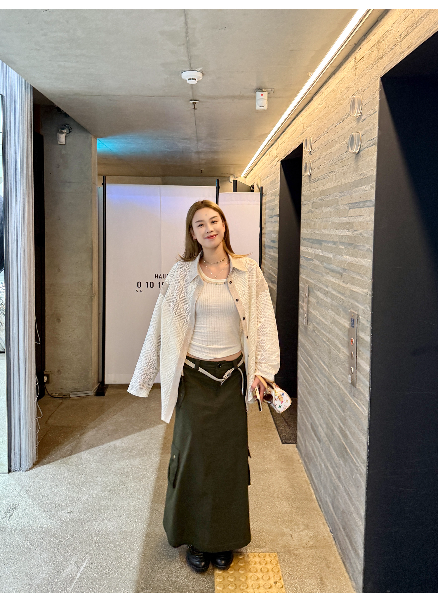 LelyMooch Aラインミディスカート  LEM172