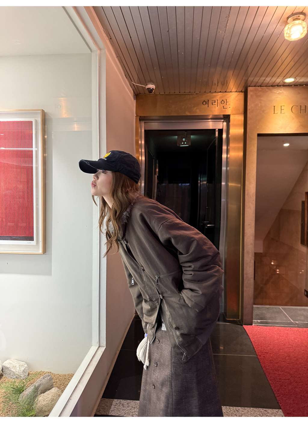 LelyMooch エコファーライナー付きモッズコート　LEM259