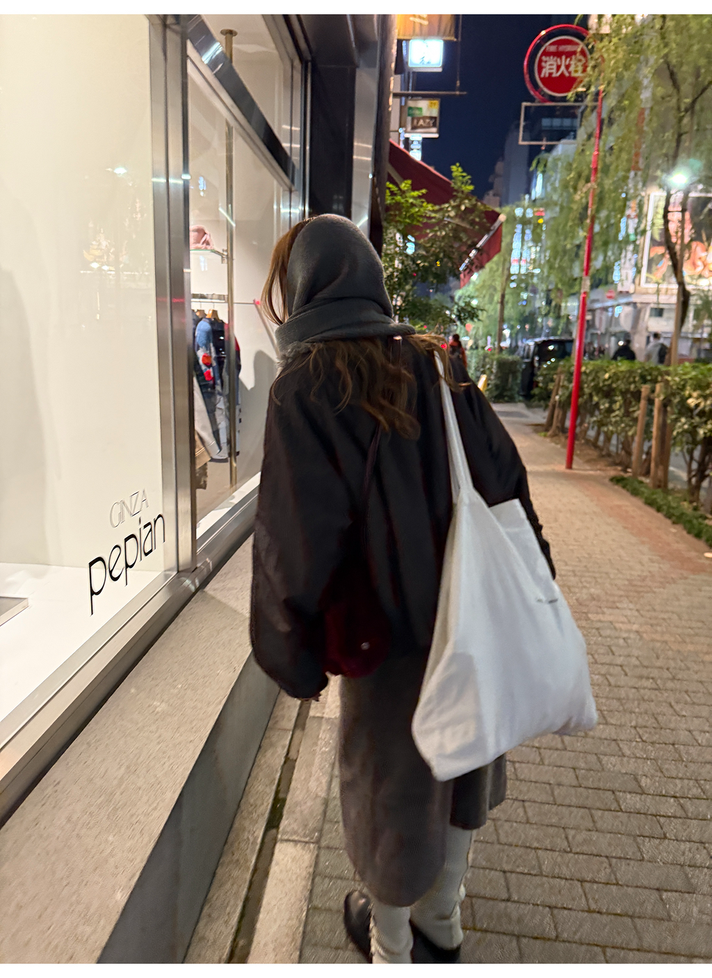 LelyMooch 光沢バイカラーブルゾン｜ボア切替×トグルボタン  LEM280