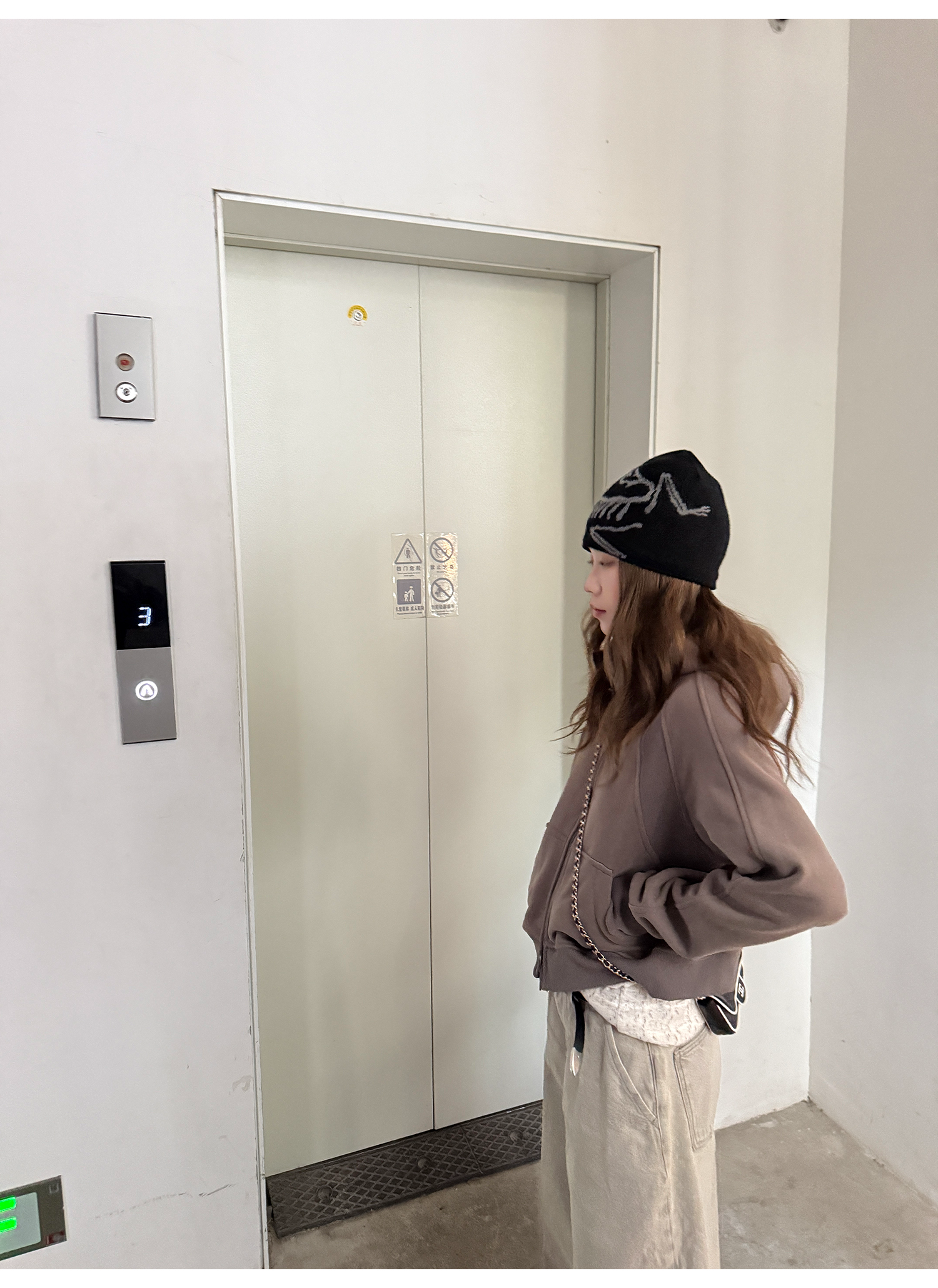 LelyMooch 裏起毛ジップアップフーディー　LEM275