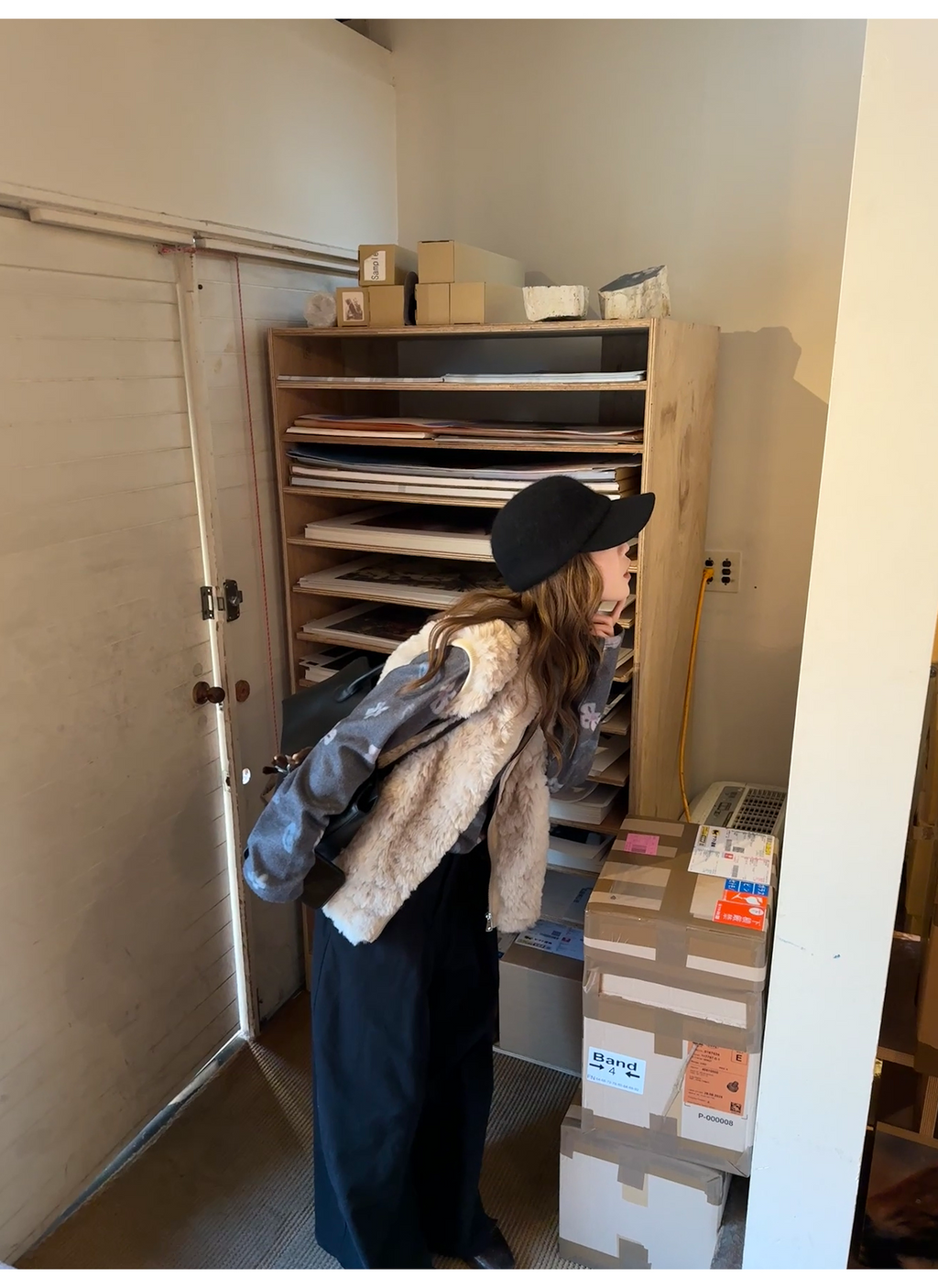 LelyMooch エコファー×ボア リバーシブルショートジレ  LEM279