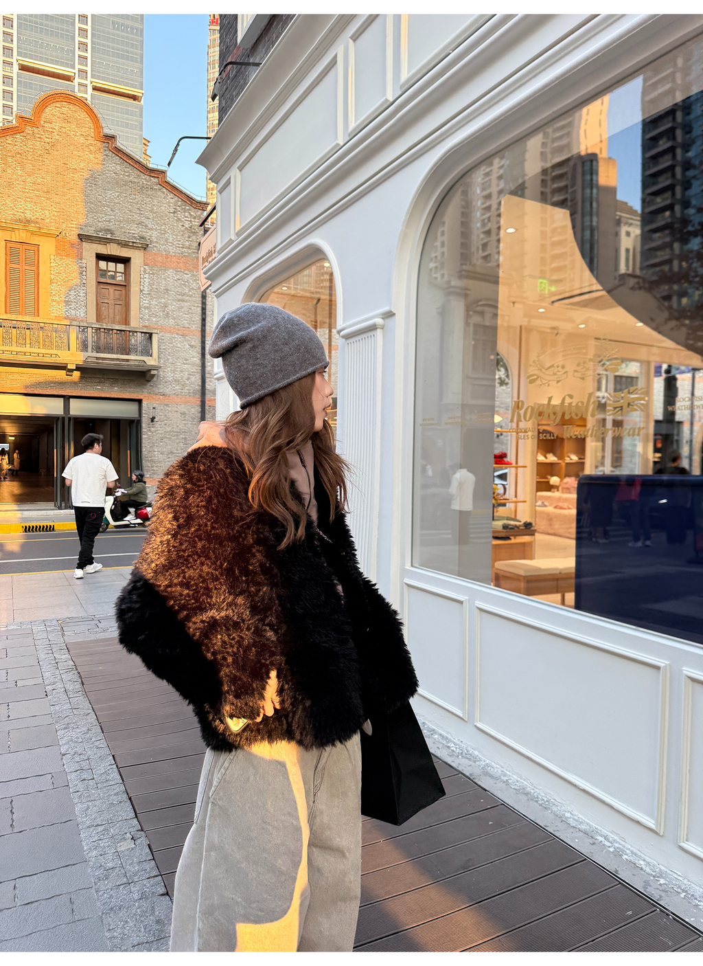 LelyMooch もこもこボアフードコート  LEM269