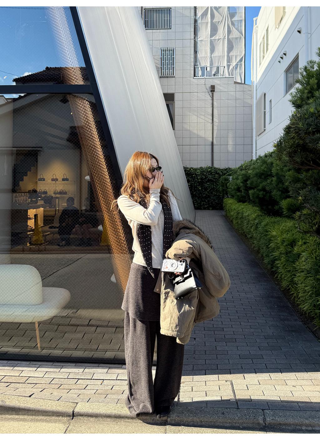 LelyMooch レイヤード風 ワイドパンツ  LEM283