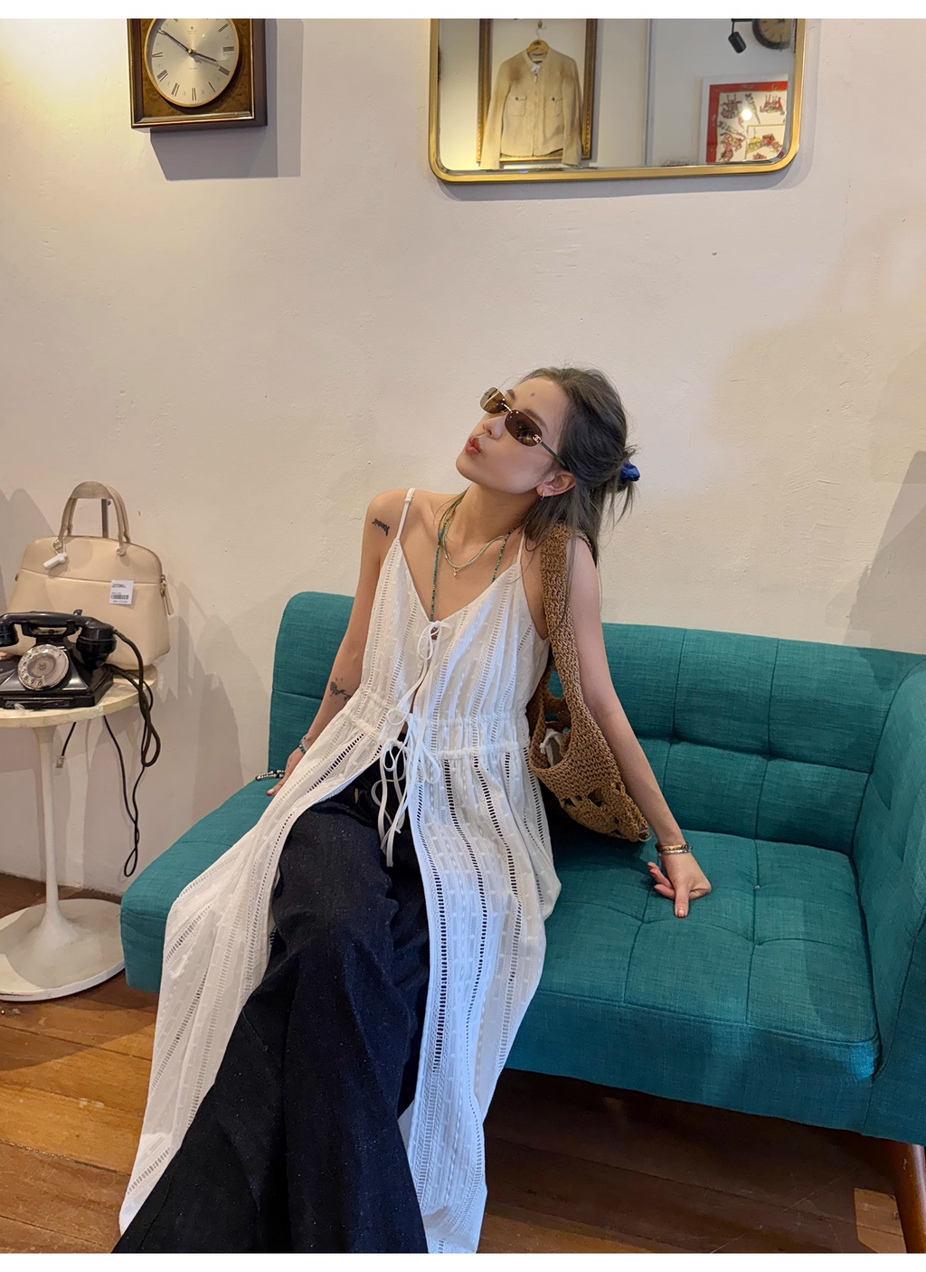 LelyMooch  リゾート ホルターネック ワンピース  LEM103