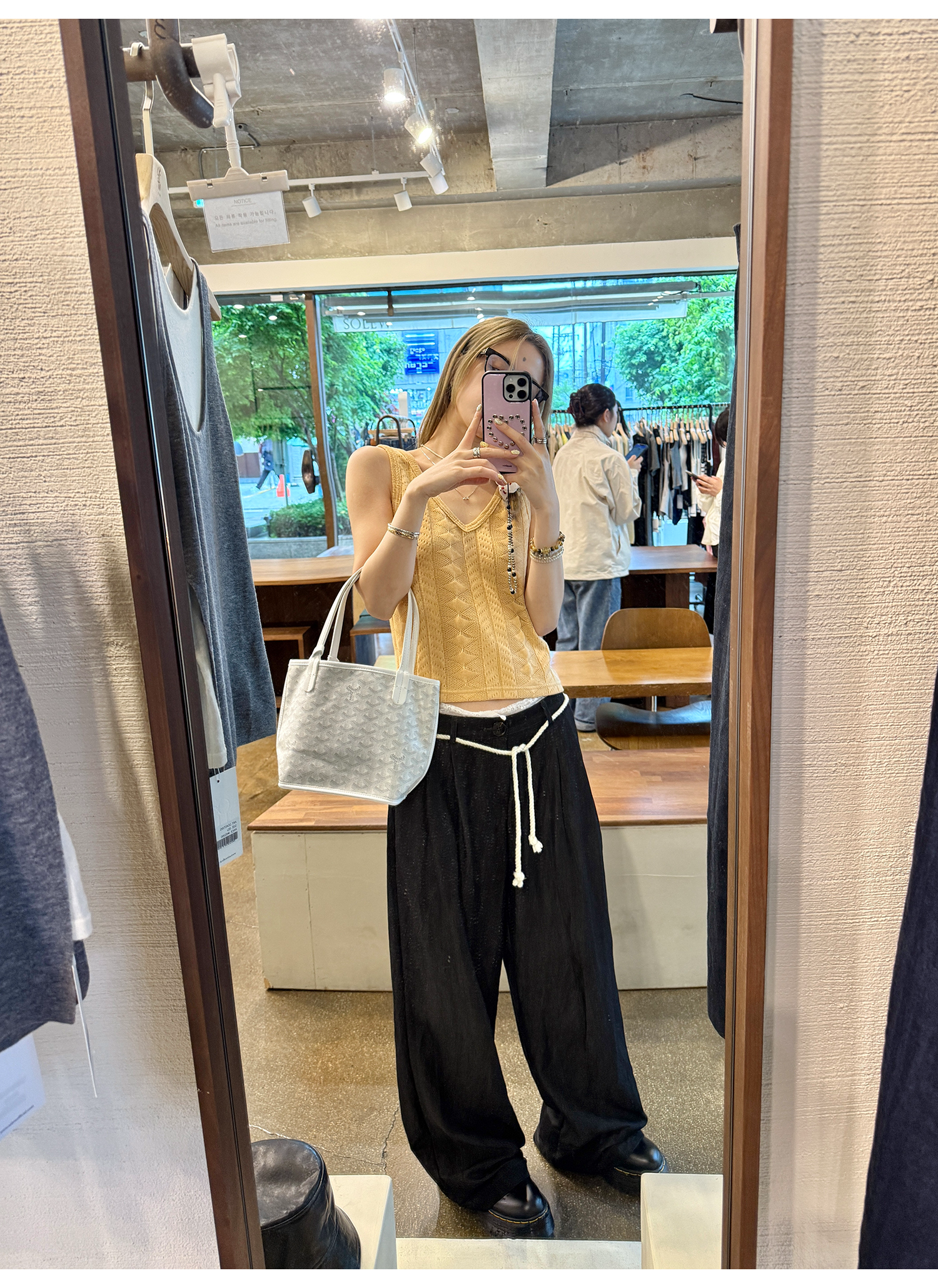 LelyMooch リボン付とろみパンツ　LEM167