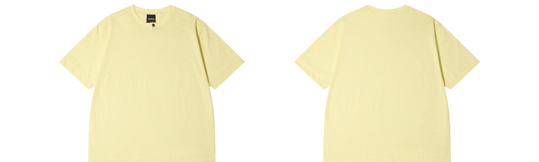 ヘンリーネック 半袖Tシャツ隠しポケット付き  LOM065