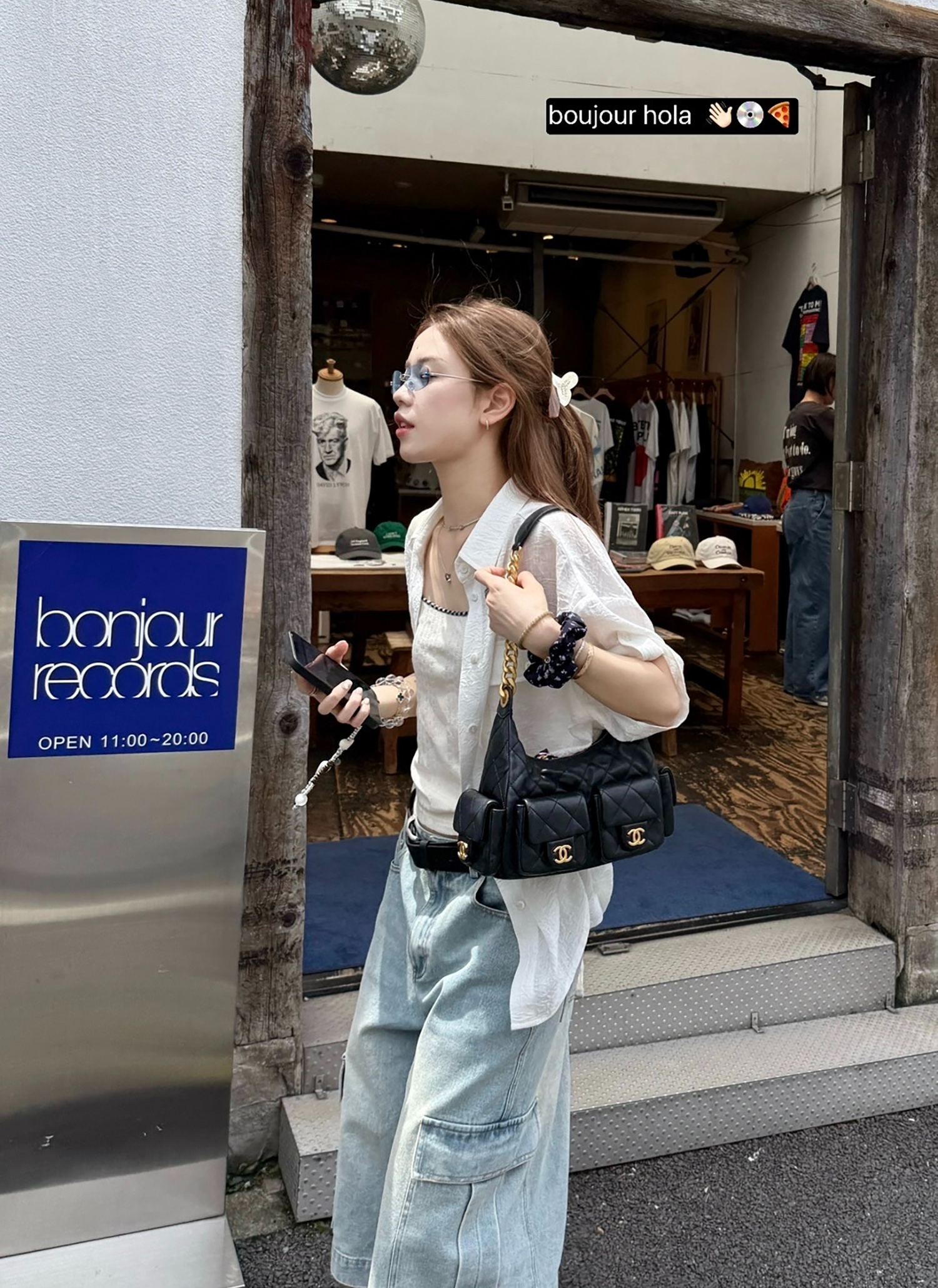 LelyMooch 体型カバー◎ カーゴデニムパンツ  LEM182