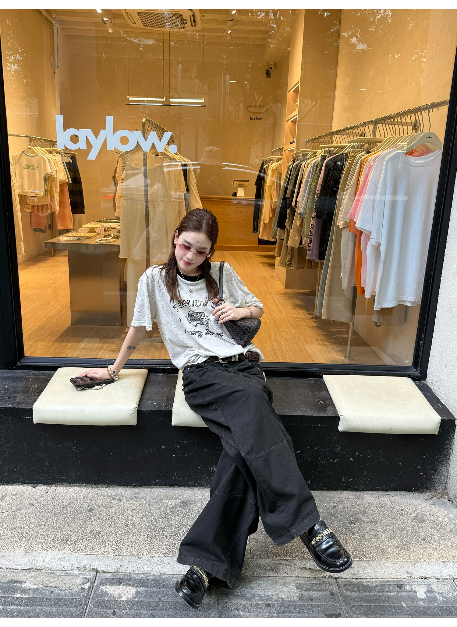 LelyMooch カラーポイントTシャツ  LEM207