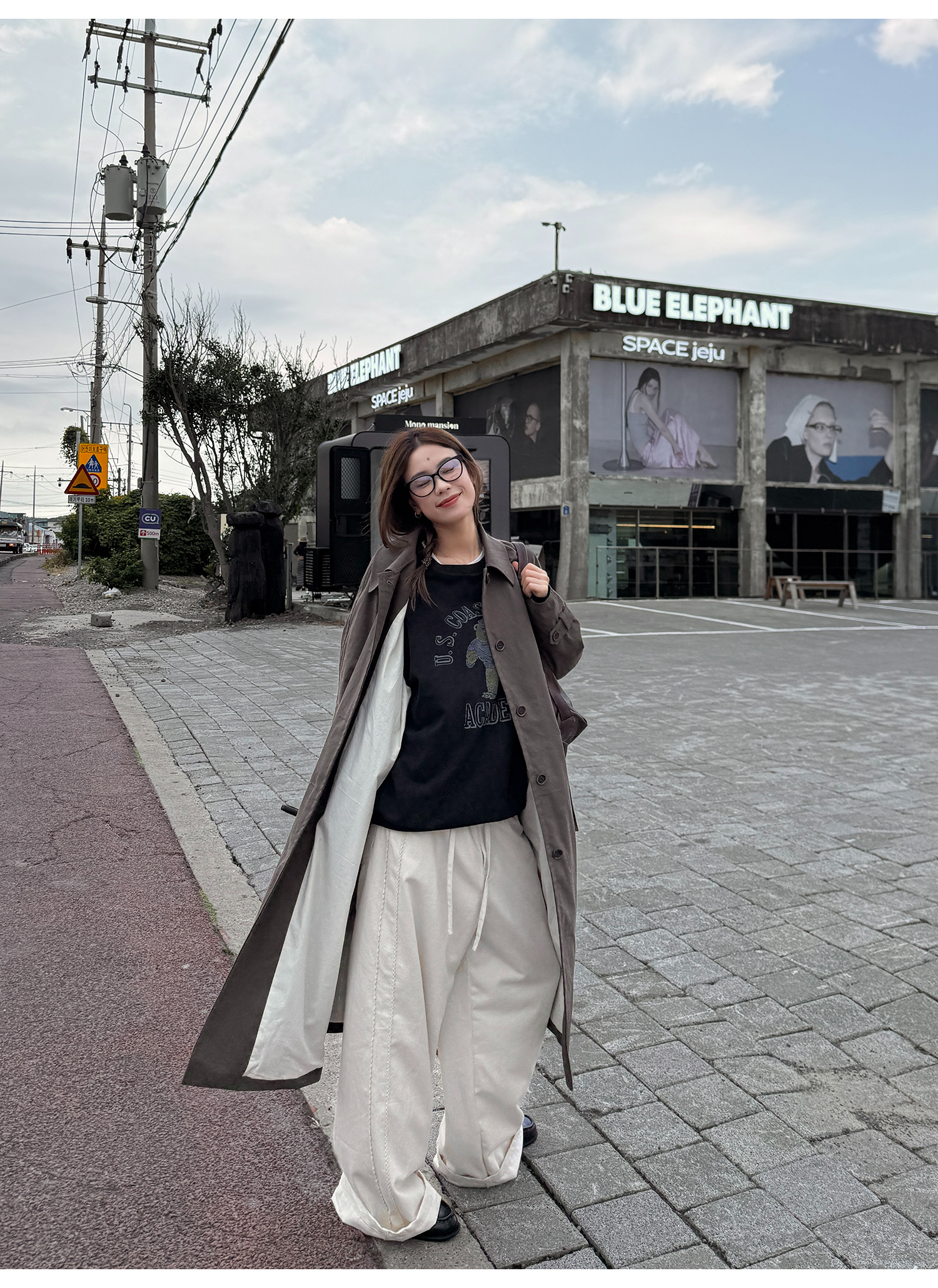 LelyMooch くまプリント古着風スウェット  LEM231