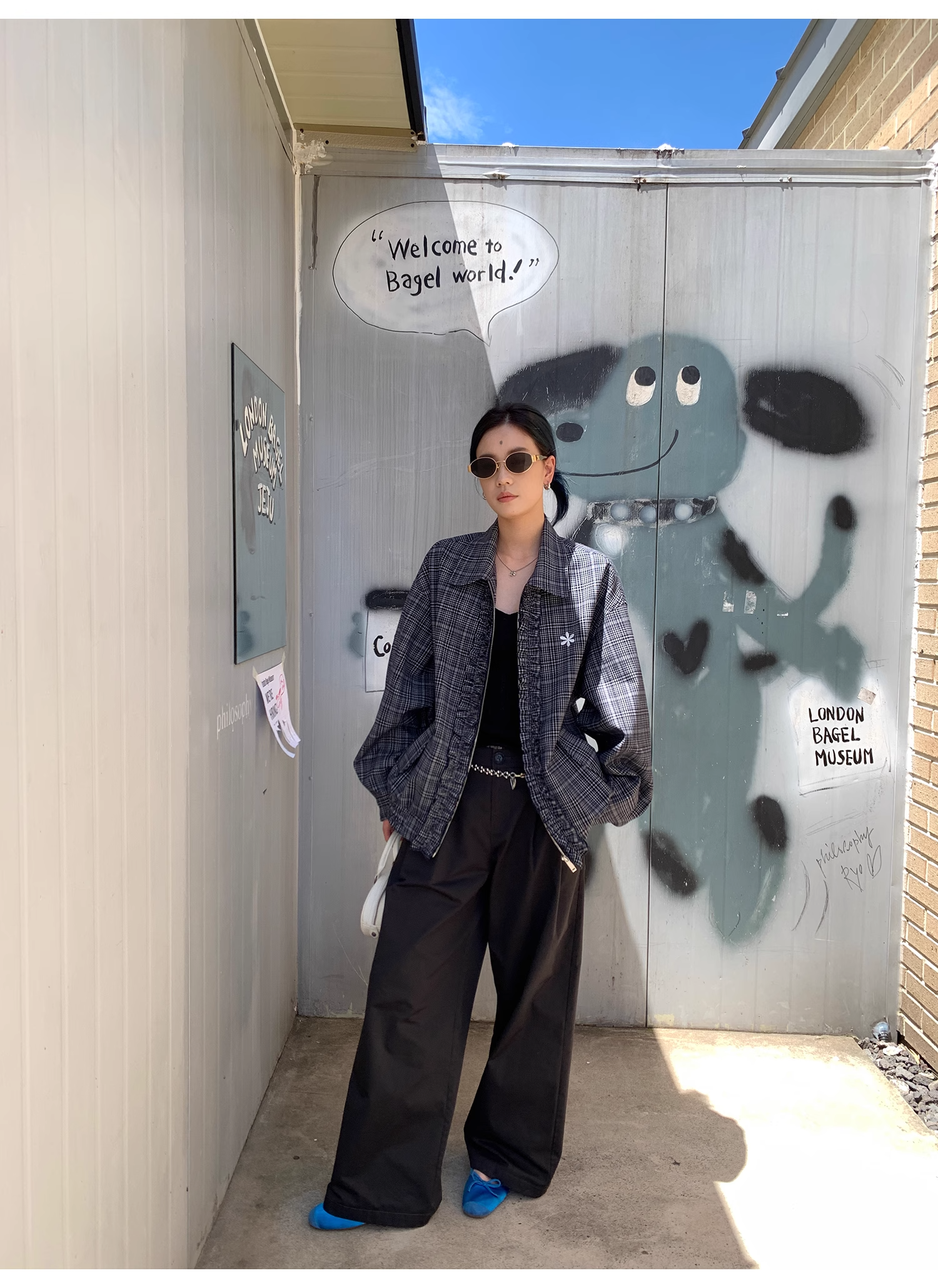 LelyMooch  ウォッシュコットン ワイドパンツ  LEM068