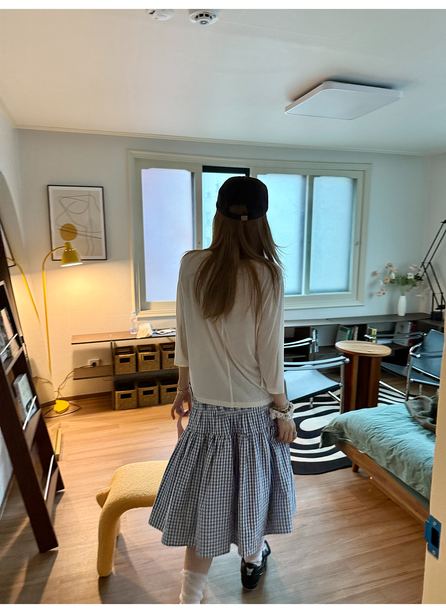 LelyMooch 2WAYギンガム スカート／チューブトップ  LEM176