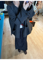 LelyMooch Black and Grey Check Jacket LEM248