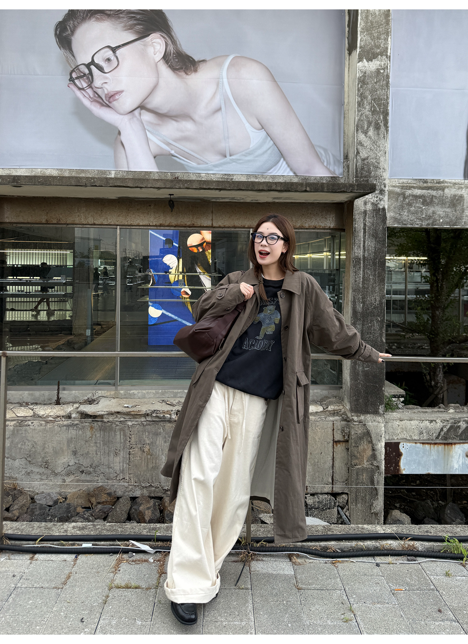 LelyMooch くまプリント古着風スウェット  LEM231