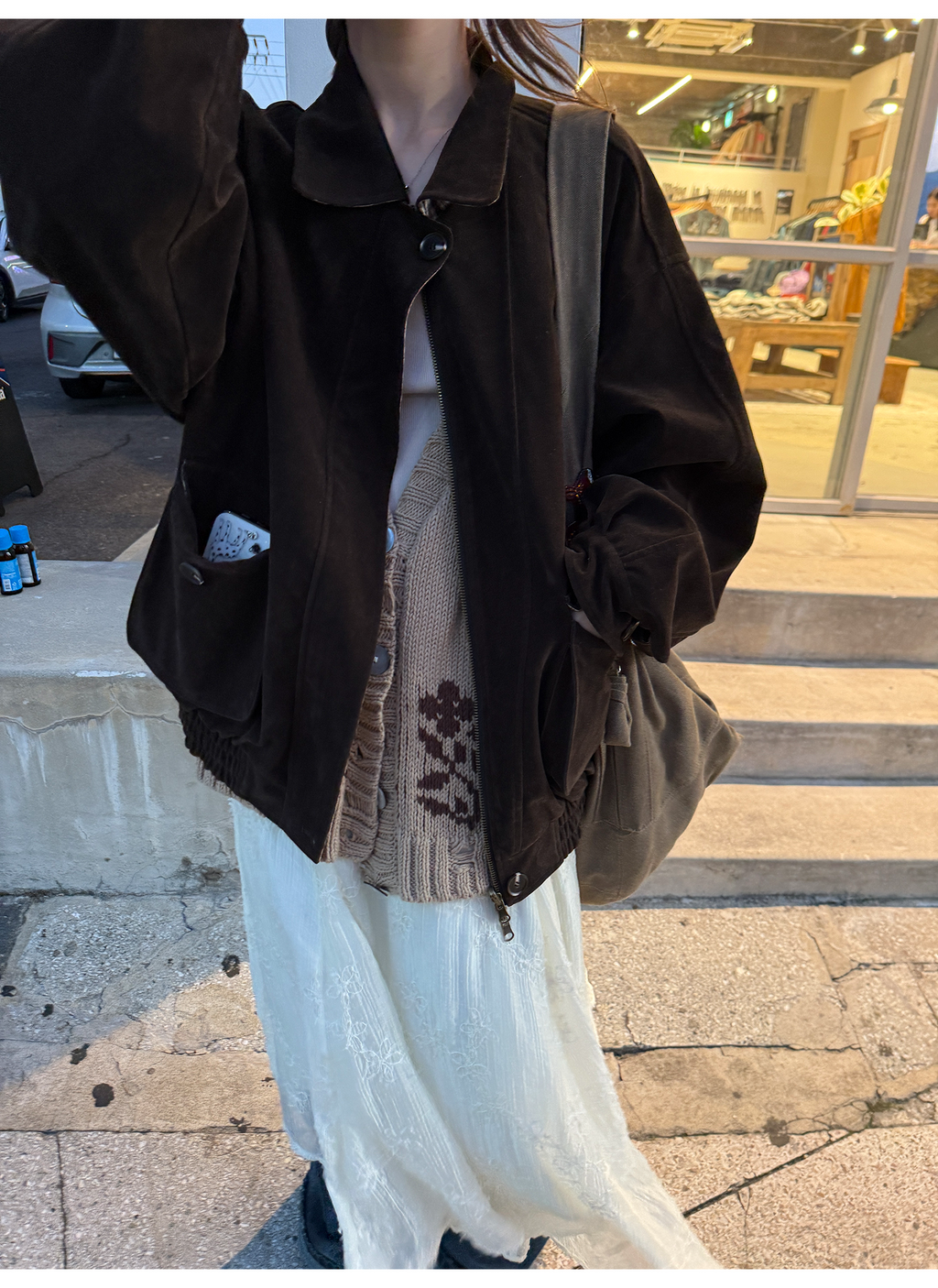 LelyMooch リバーシブルスエードジャケット  LEM250