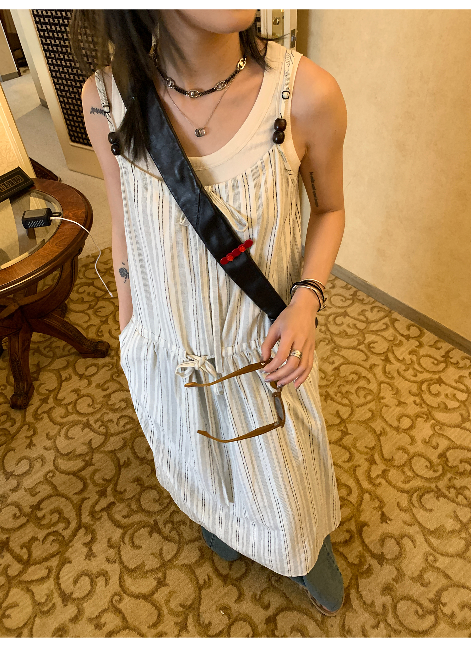 LelyMooch Back Lace Knit Tank Top LEM073