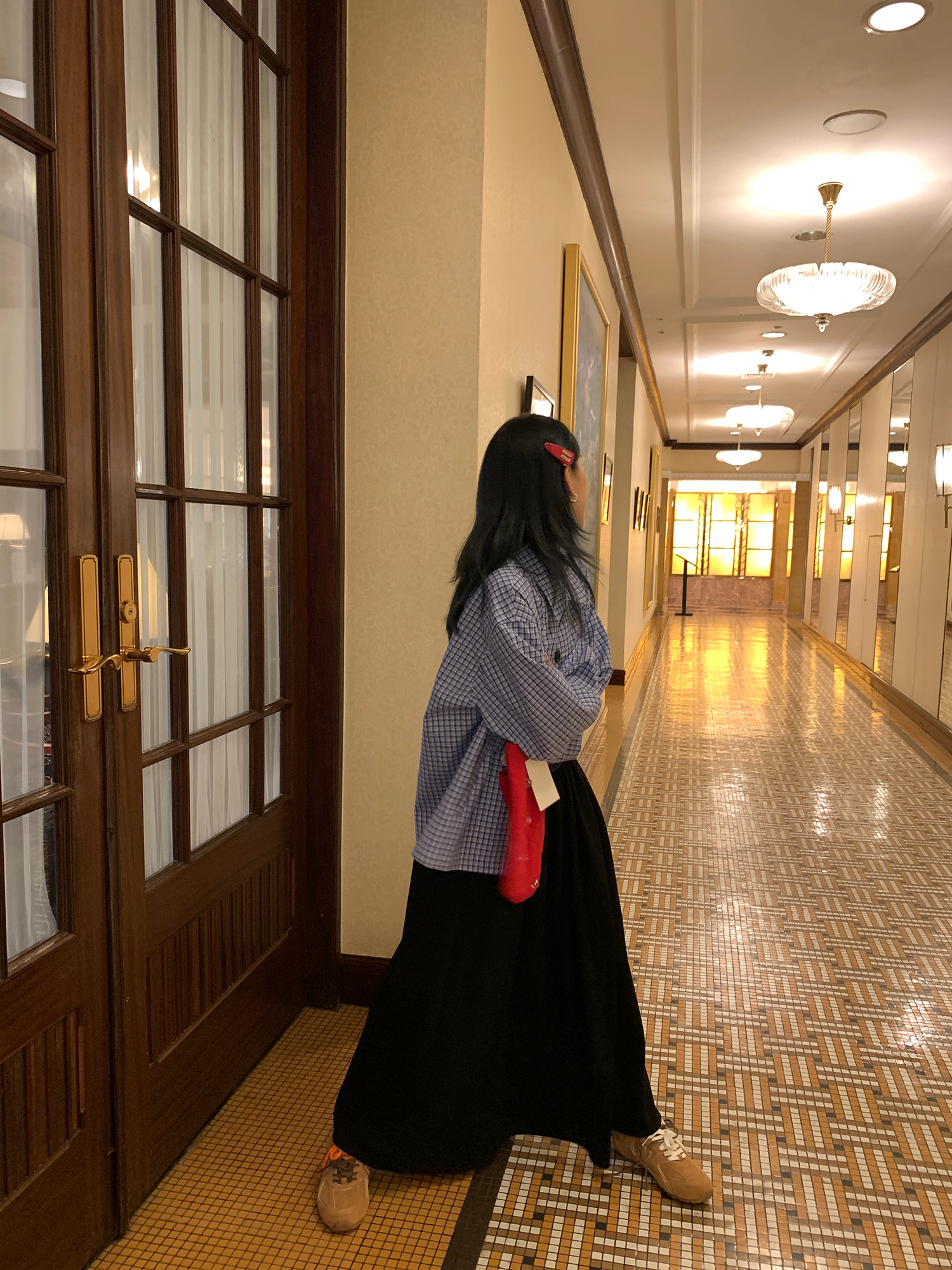 LelyMooch Blue Check Shirt Jacket LEM072