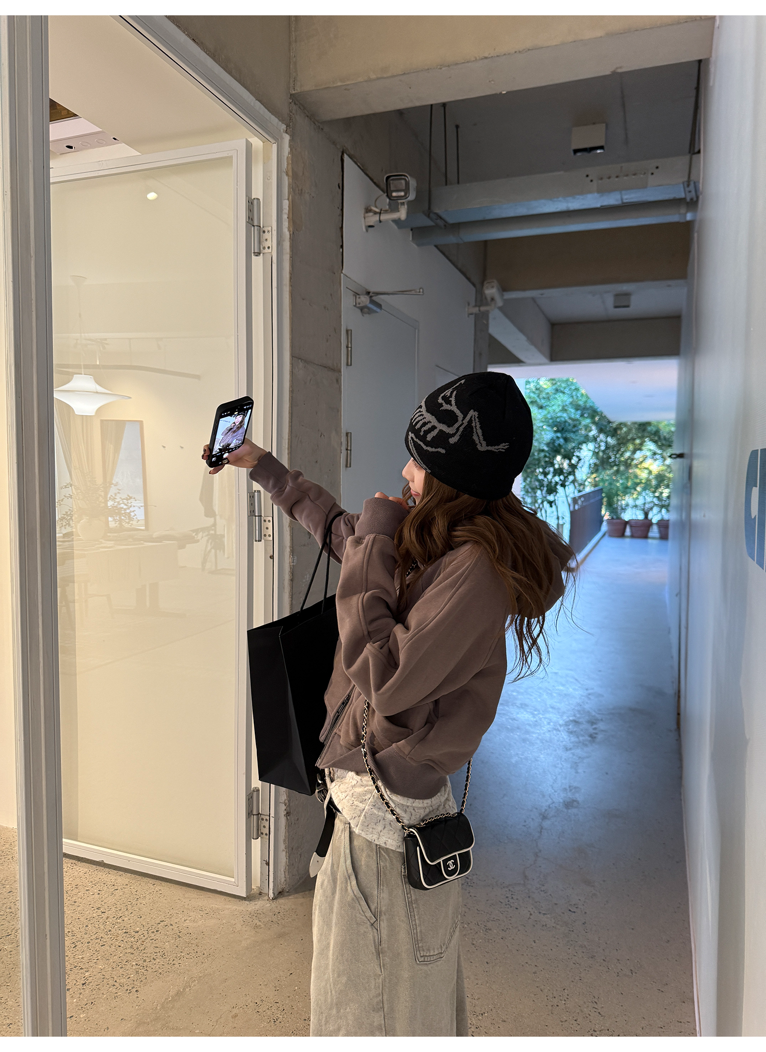 LelyMooch 裏起毛ジップアップフーディー　LEM275