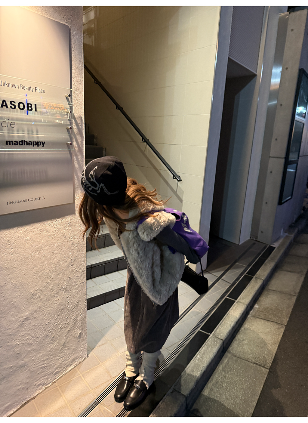 LelyMooch エコファー×ボア リバーシブルショートジレ  LEM279