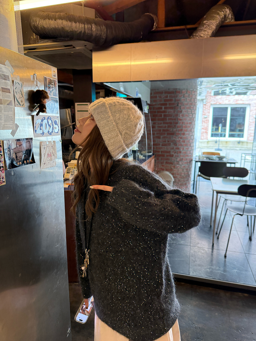 LelyMooch スパンコール入りカシミヤ混ニット  LEM267