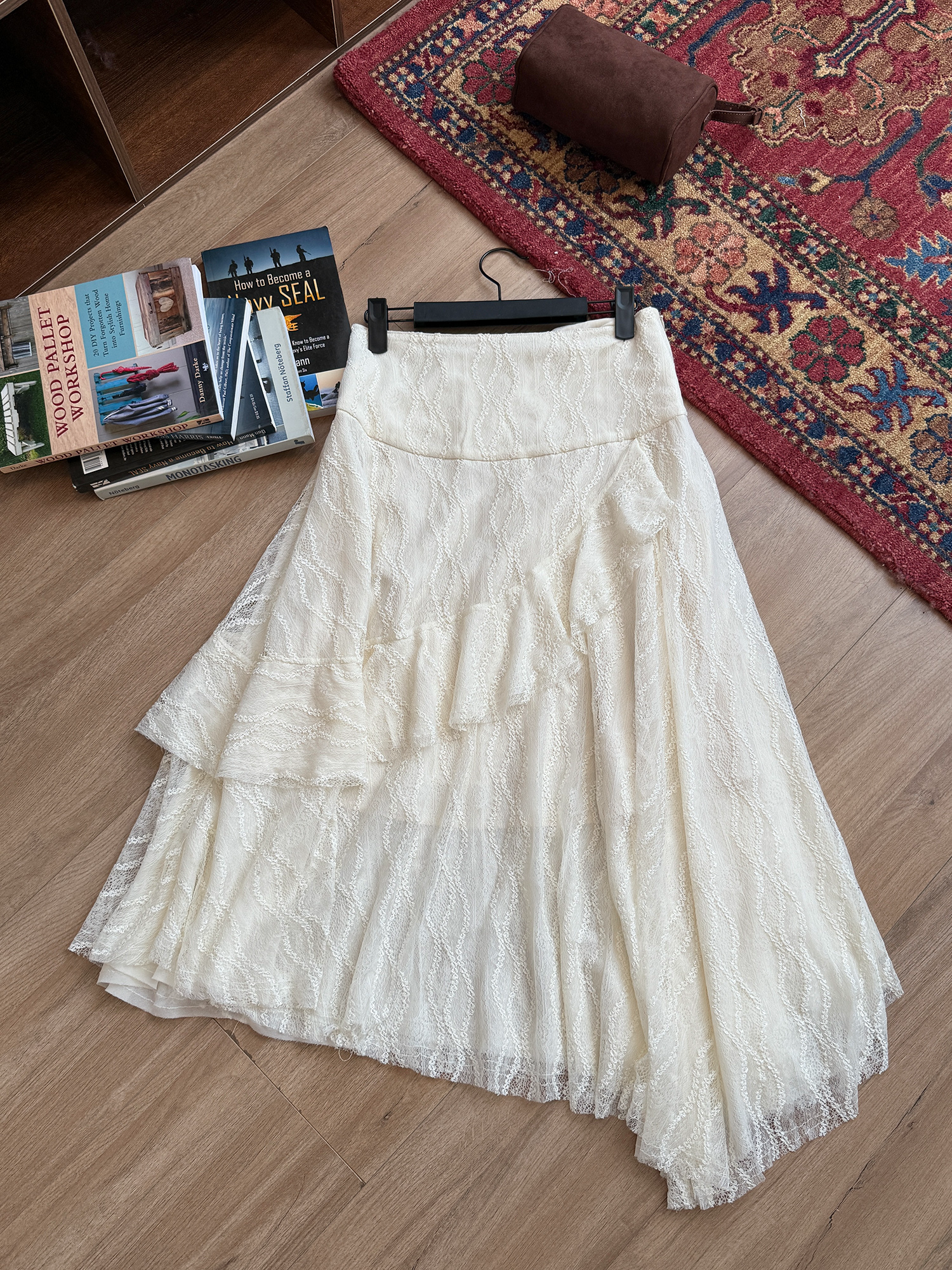 LelyMooch 3段レーススカート フェミニン  LEM220