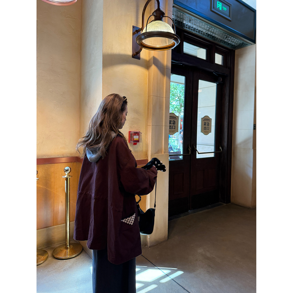 LelyMooch ゆるっとフリースワークジャケット  LEM242