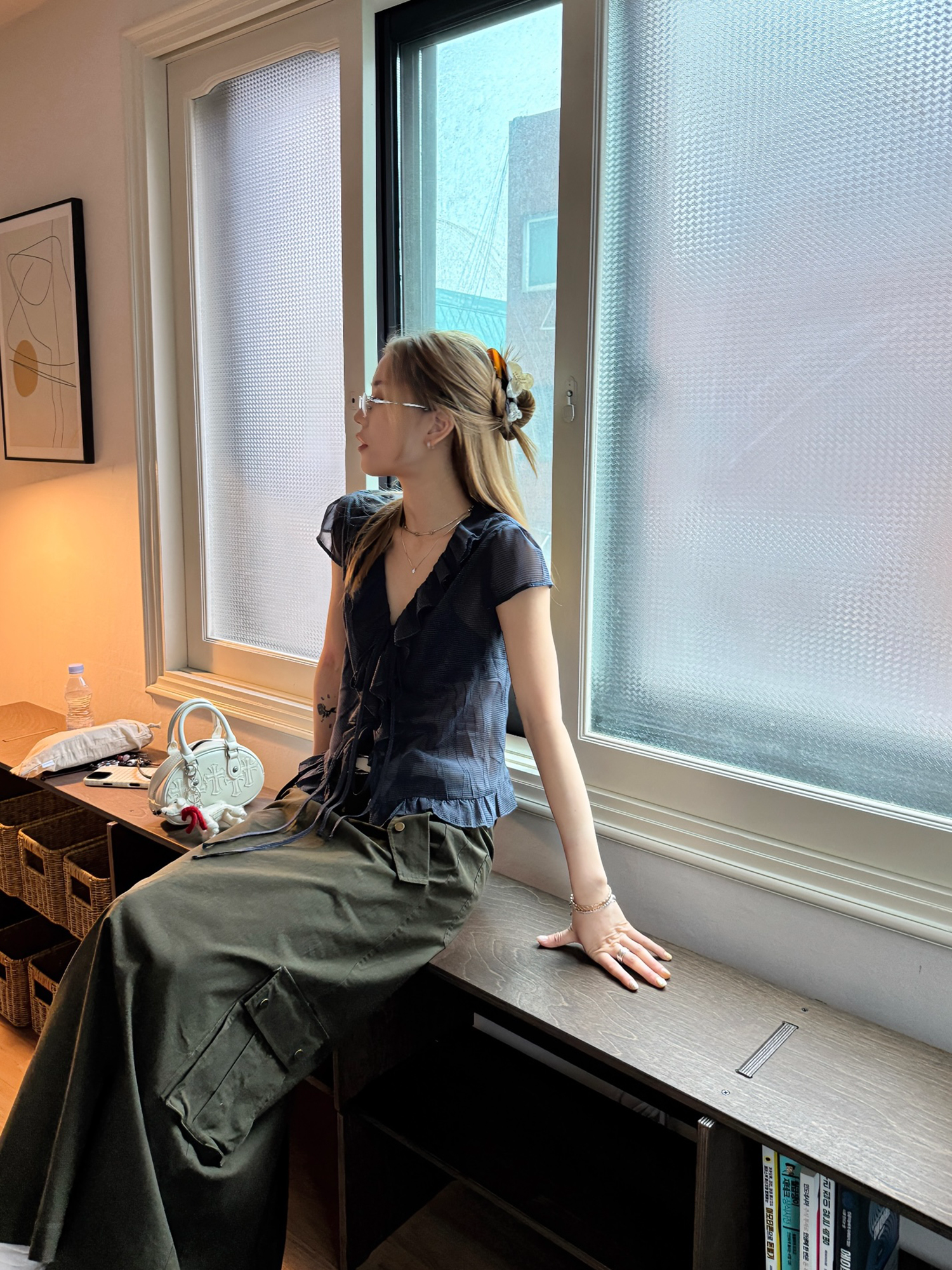 LelyMooch Aラインミディスカート  LEM172