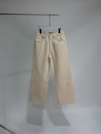 オートミール 13.8oz ワイドストレートデニム  LOM093