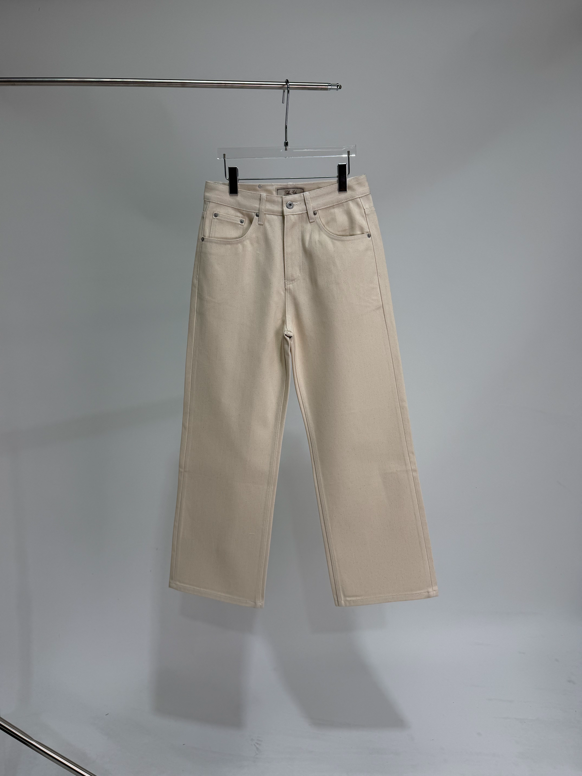 オートミール 13.8oz ワイドストレートデニム  LOM093