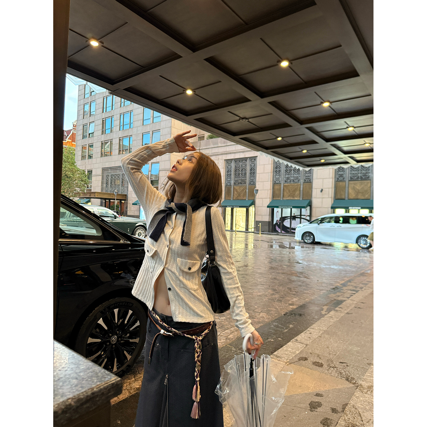 LelyMooch フラップポケットリブニット  LEM237