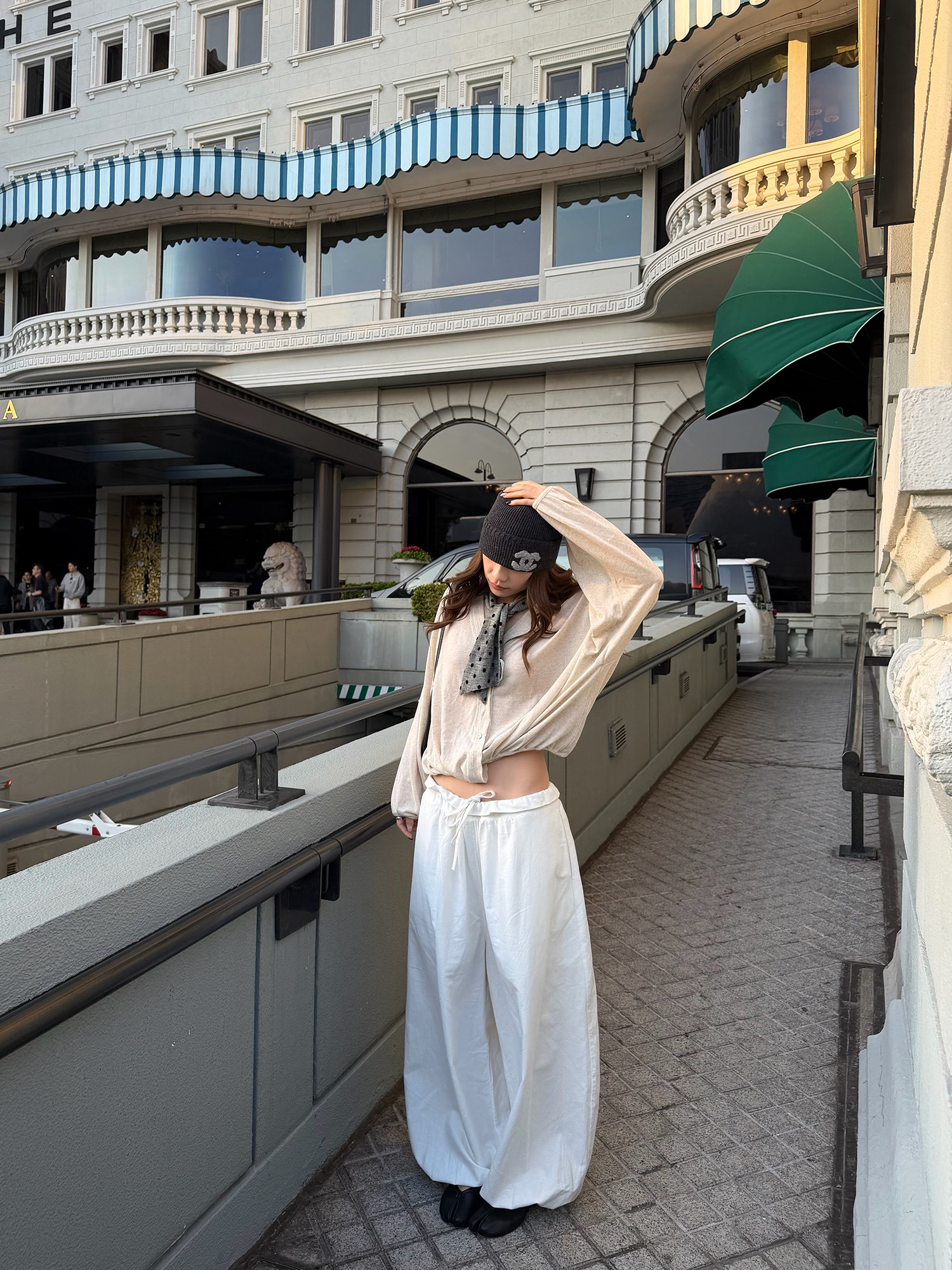 LelyMooch フリルウエスト バルーンワイドパンツ  LEM315