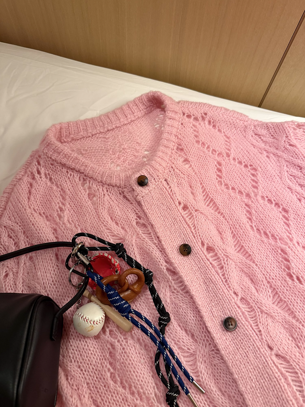 LelyMooch  レース編みカーディガン  LEM080