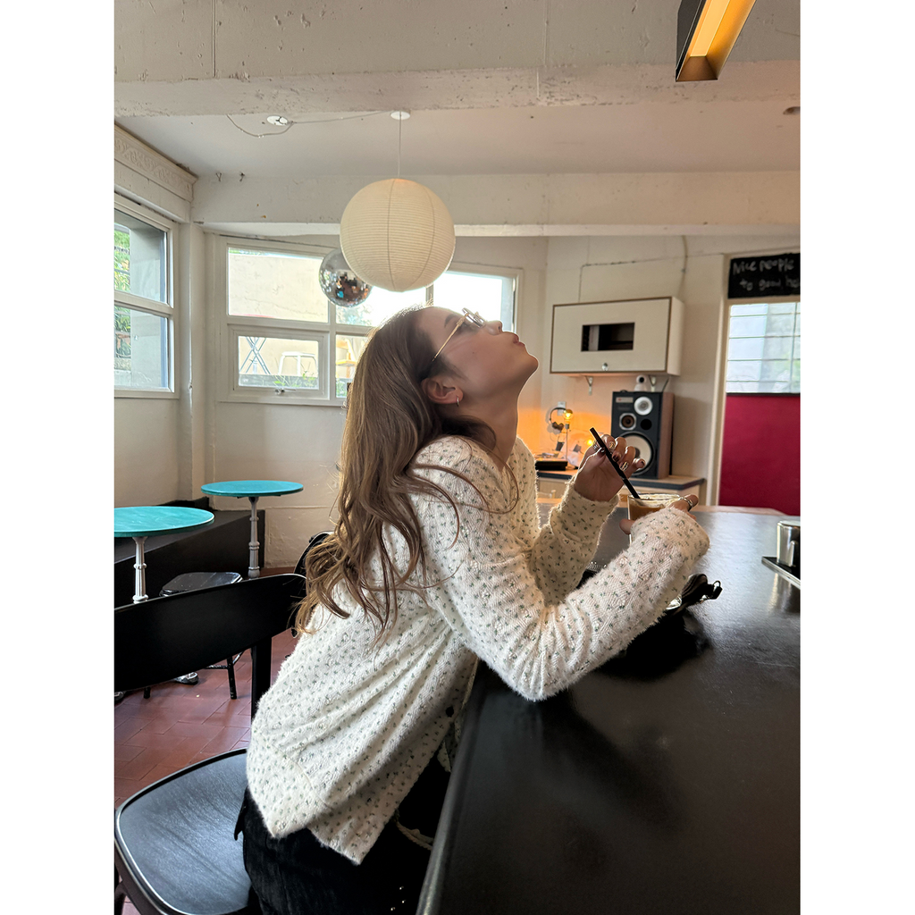 LelyMooch 花柄ふわもちニット　LEM254