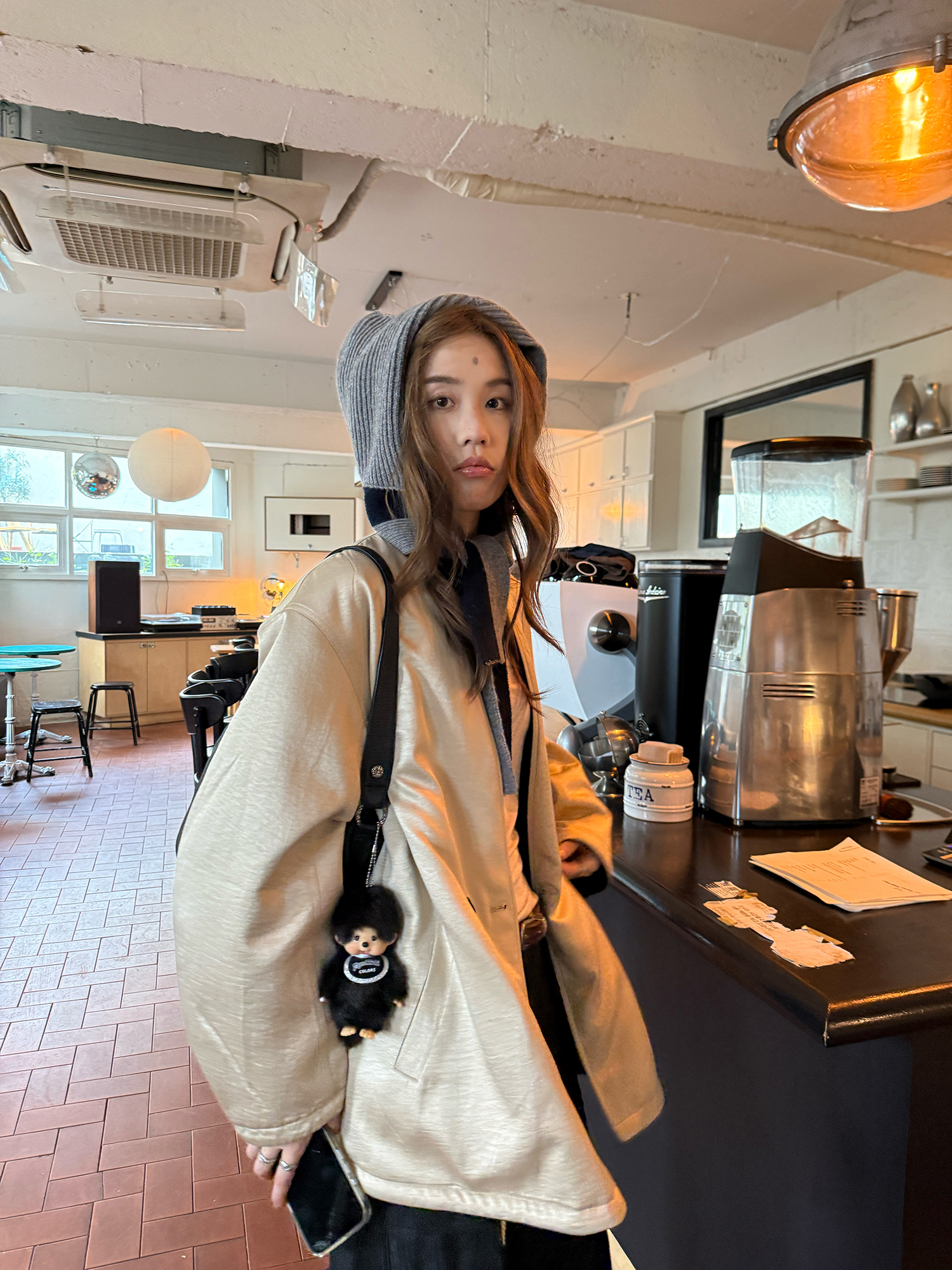 LelyMooch コーデュロイ リバーシブル中綿コート  LEM265