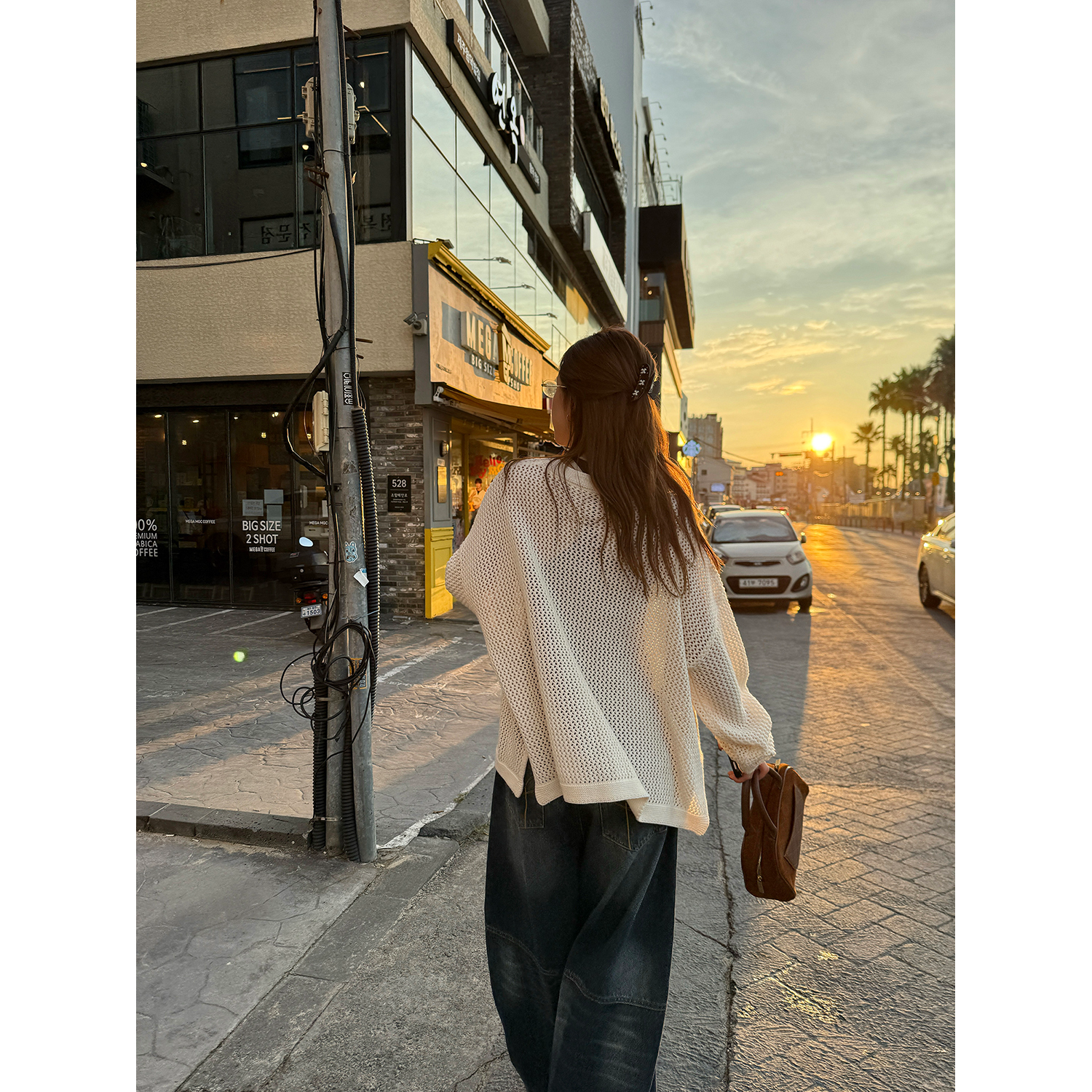 LelyMooch ゆるニットフリンジカーディガン  LEM249